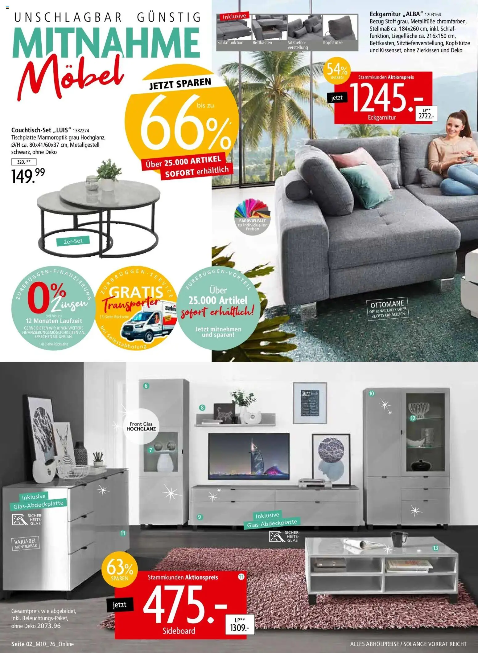 Zurbrüggen - Zurbrüggen: Mitnahme Möbel (ab 08.08.2026) zum Blättern | Seite: 2 | Produkte: Sideboard