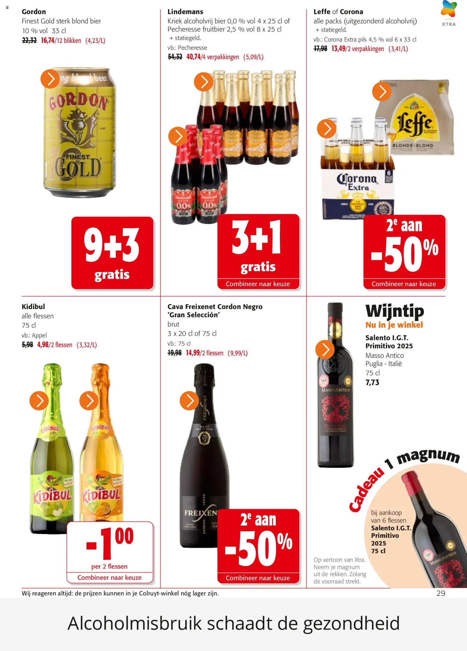 {H1} | Pagina: 29 | Producten: Bier, Corona Extra, Magnum, Alcoholvrij bier