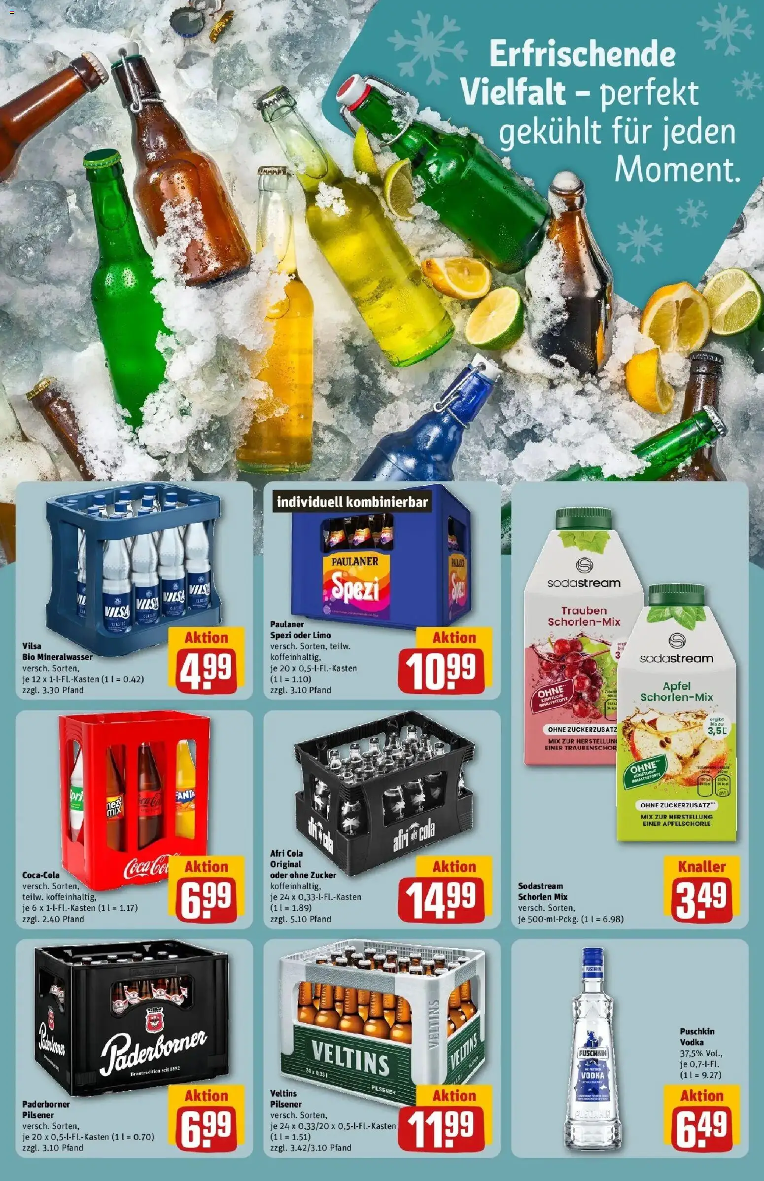 Rewe Prospekt Oldenburg – gültig ab 08.06.2026 | Seite: 19 | Produkte: Fanta, Äpfel, Mineralwasser, Vodka