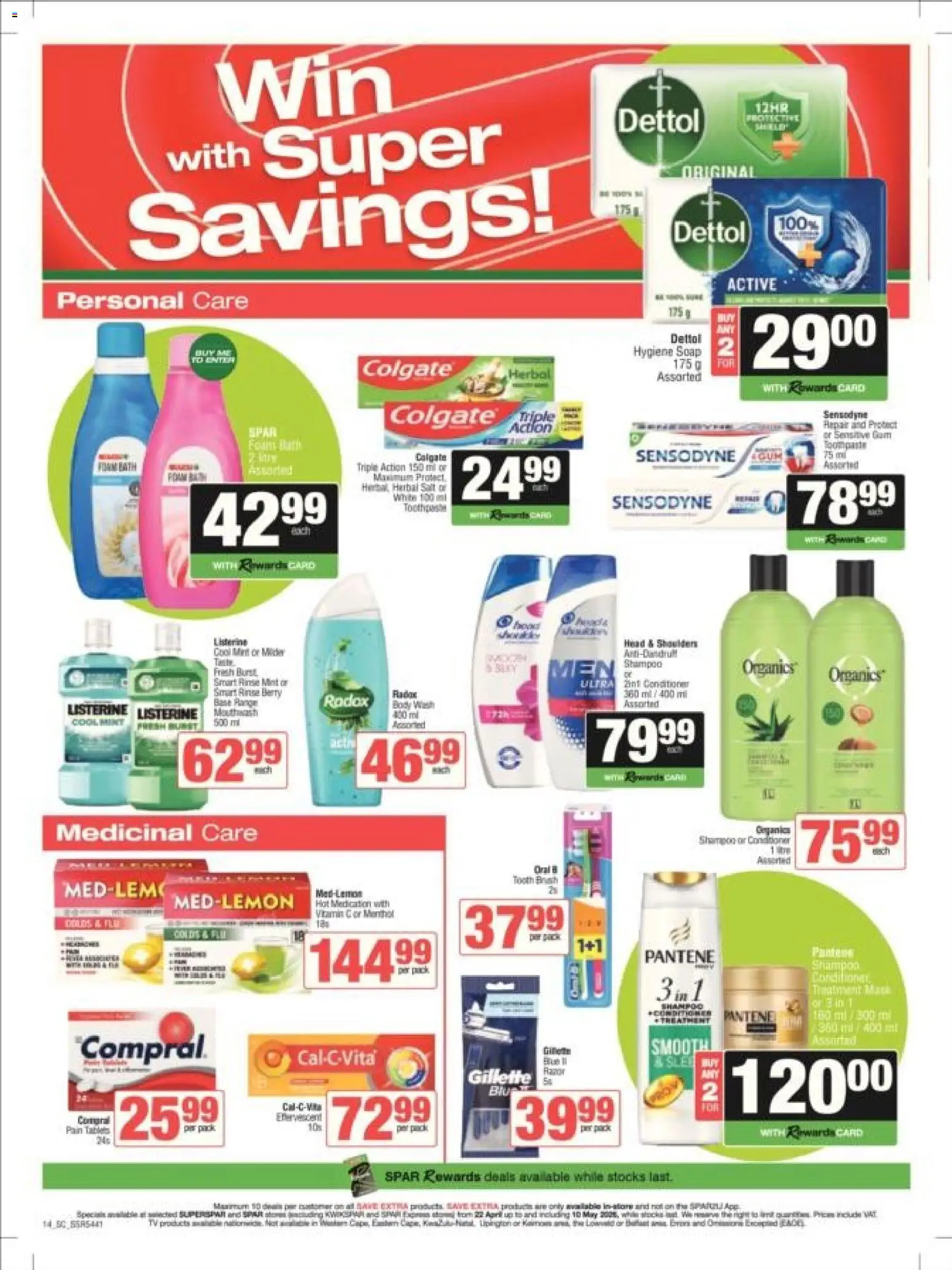 New Spar catalogue – valid from 22.04.2026 | Page: 15 | Products: Brush, Shampoo, Conditioner, Tooth brush