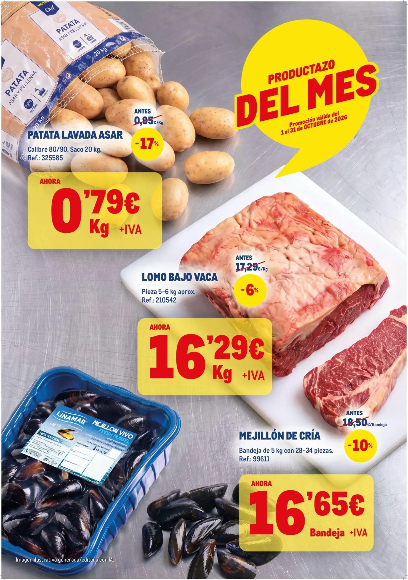 Makro Productazos del mes │ válido desde el 01/10/2026 | Página: 1 | Productos: Lomo, Bandeja