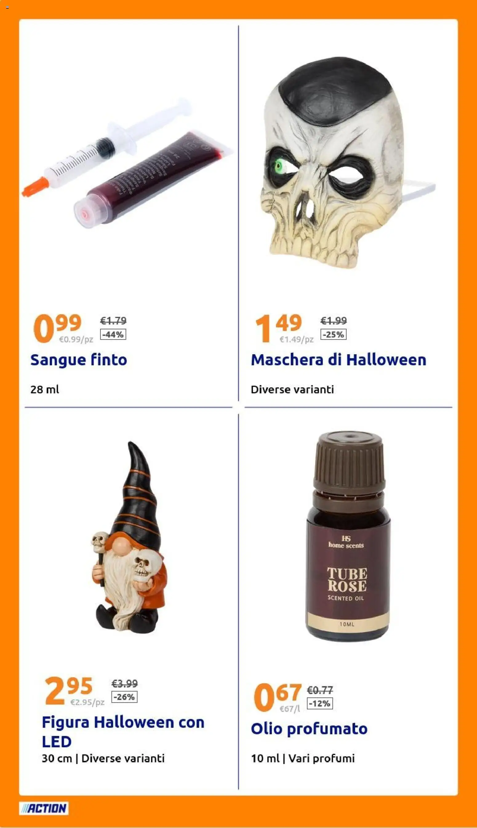 Volantino Action del 28/10/2026 | Pagina: 30 | Prodotti: Maschera, Olio, Profumi
