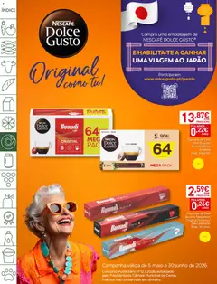 Pré-visualização Recheio Folheto Madeira válido de 12.05.2026 | Página: 28 | Produtos: Cafe buondi, Nespresso, Café, Dolce gusto