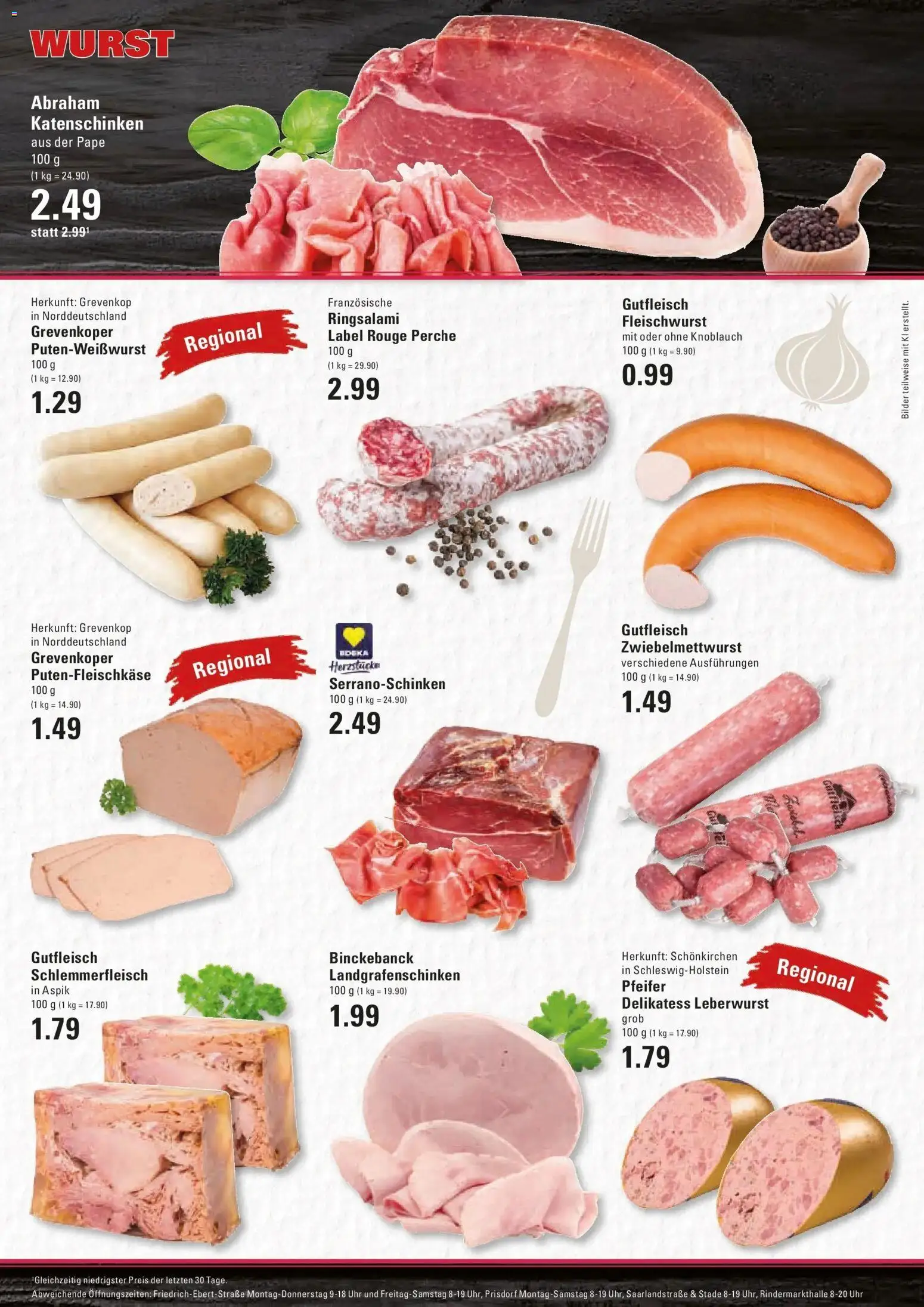 Edeka Prospekt Hamburg (ab 05.10.2026) » Angebote Online | Seite: 5 | Produkte: Rouge, Bilder, Wurst, Knoblauch
