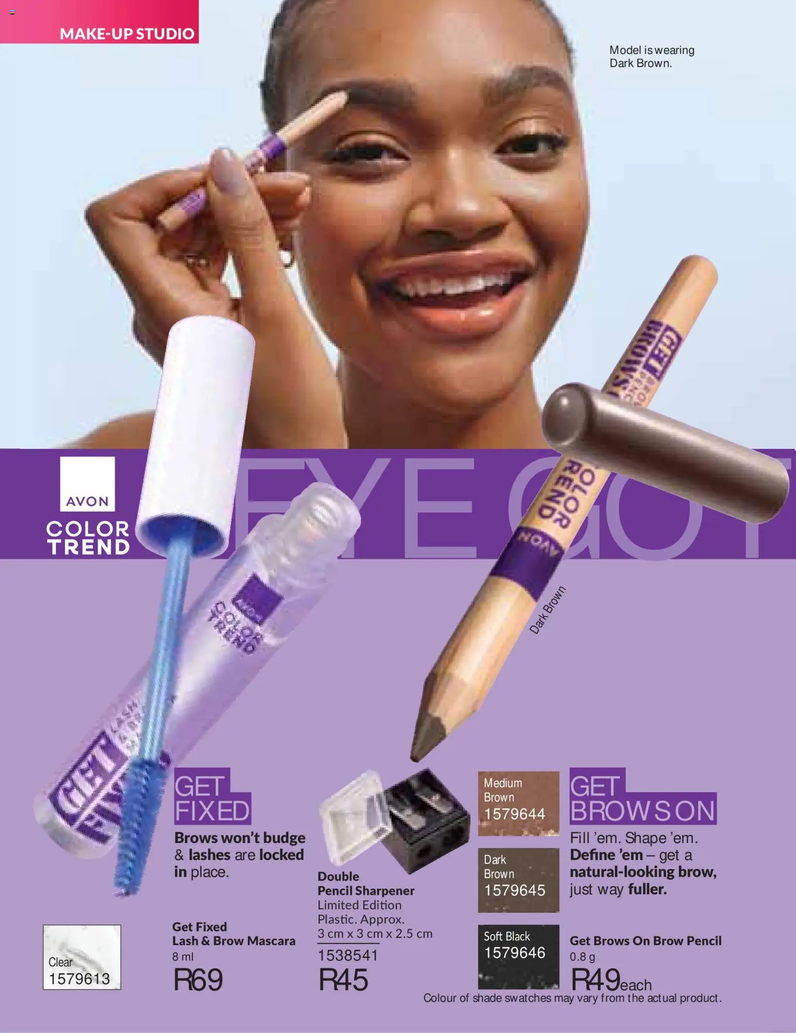 New Avon catalogue – valid from 01/07/2026 | Page: 52 | Products: Pencil, Pencil sharpener, Mascara