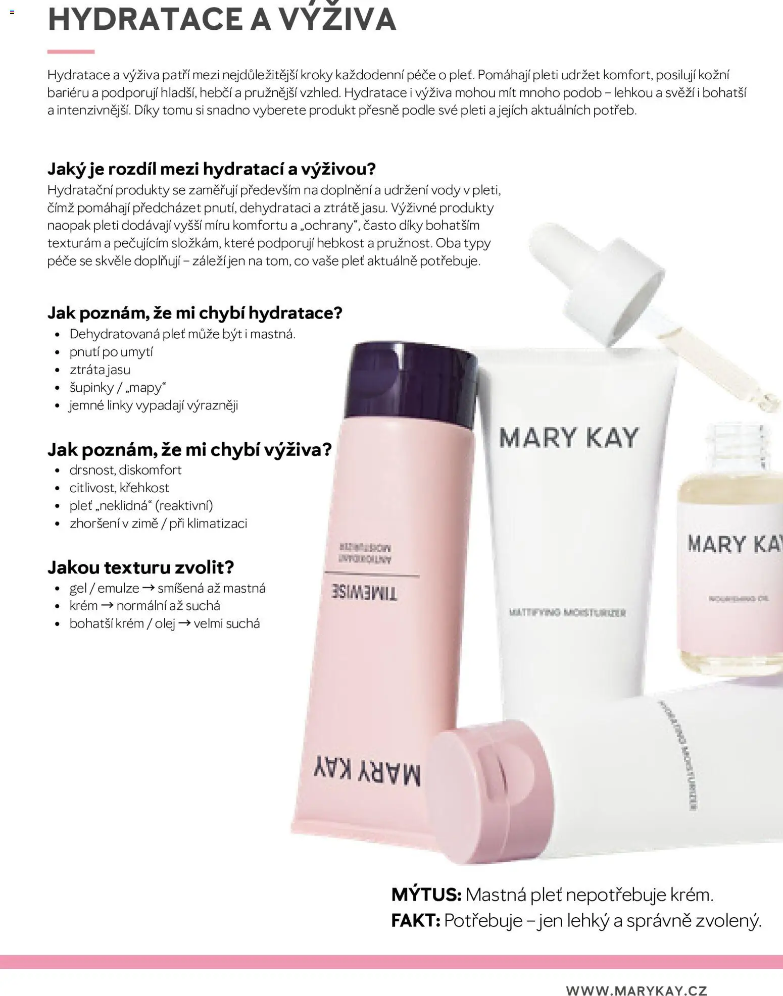 Mary Kay katalog - Průvodce péčí o pleť od 03.08.2026 | Strana: 71 | Produkty: Olej, Krém