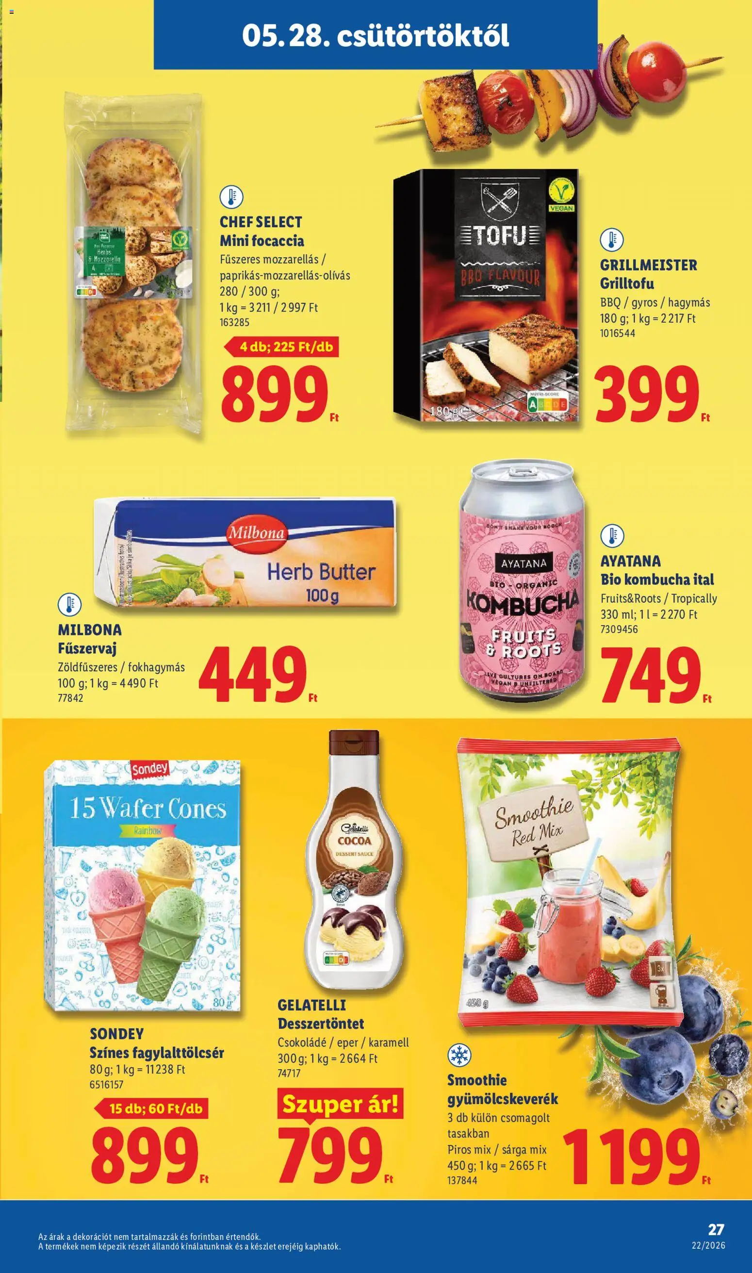 Lidl akciós ujság - amely érvényes a következő dátumtól: 28.05.2026 | Oldal: 27