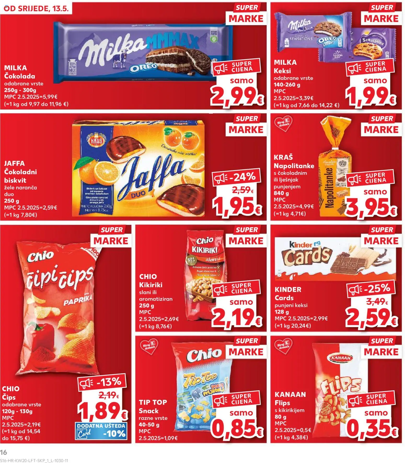 Kaufland HR akciós ujság - amely érvényes a következő dátumtól: 13.05.2026 | Oldal: 16