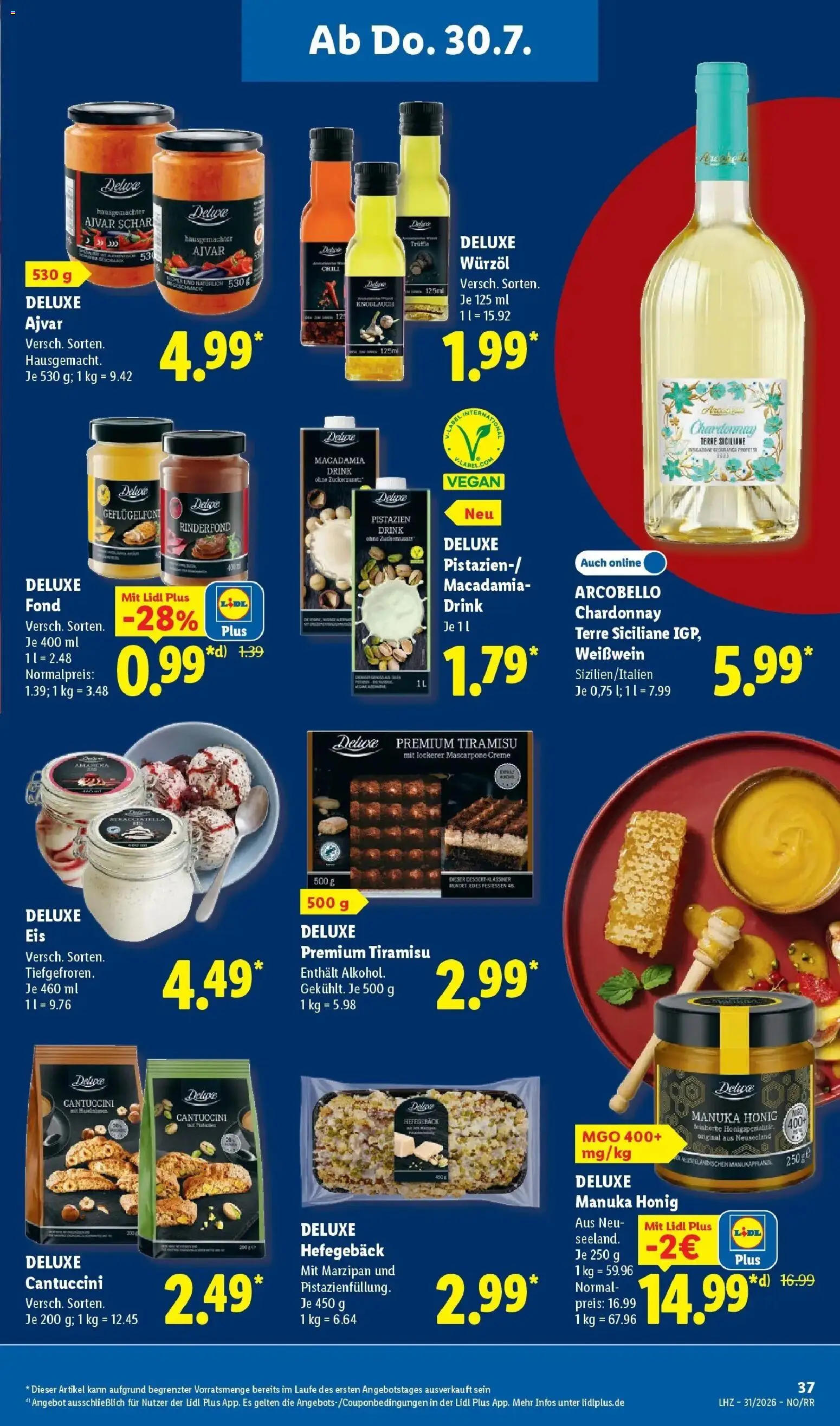 Lidl Prospekt Braunschweig – gültig ab 27.07.2026 | Seite: 57 | Produkte: Mascarpone, Creme, Chili, Eis