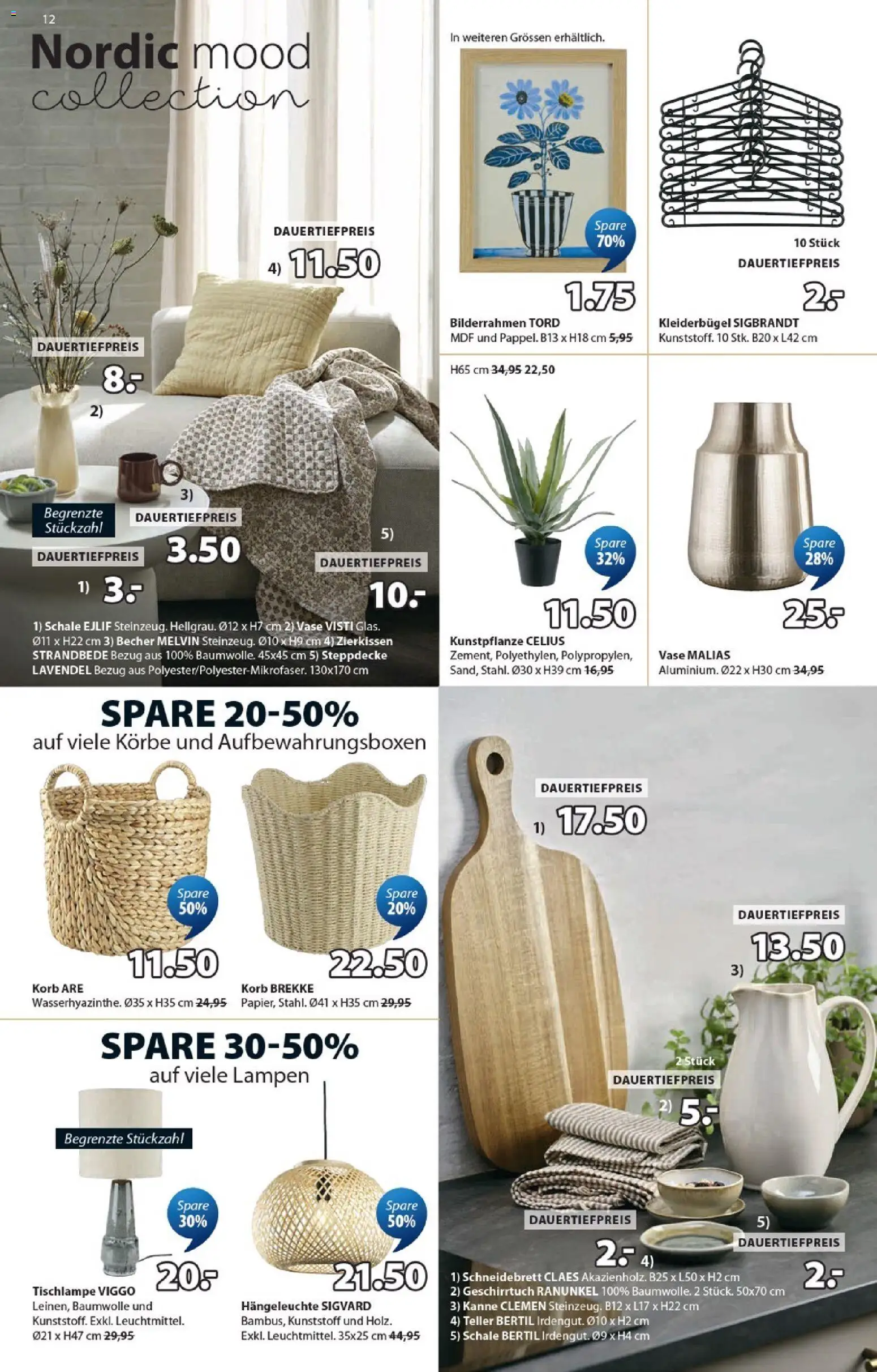 JYSK aktionen – gültig ab 09.06.2026 | Seite: 12 | Produkte: Korb, Vase, Kleiderbügel