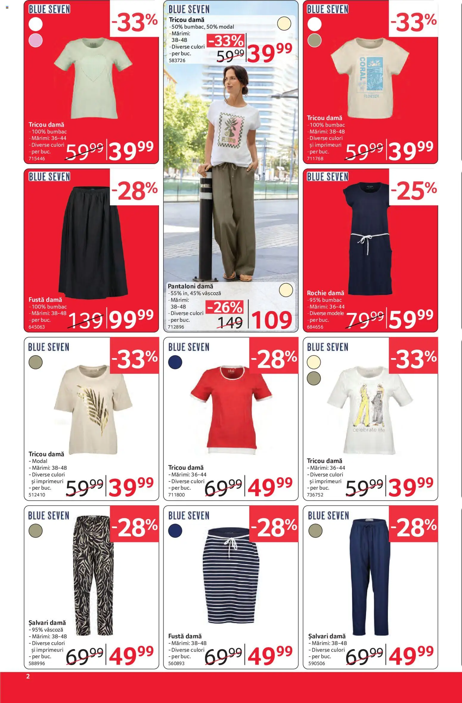 Noul catalog Selgros – valabil de la 12.06.2026 | Pagină: 2 | Produse: Rochie, Tricou, Pantaloni