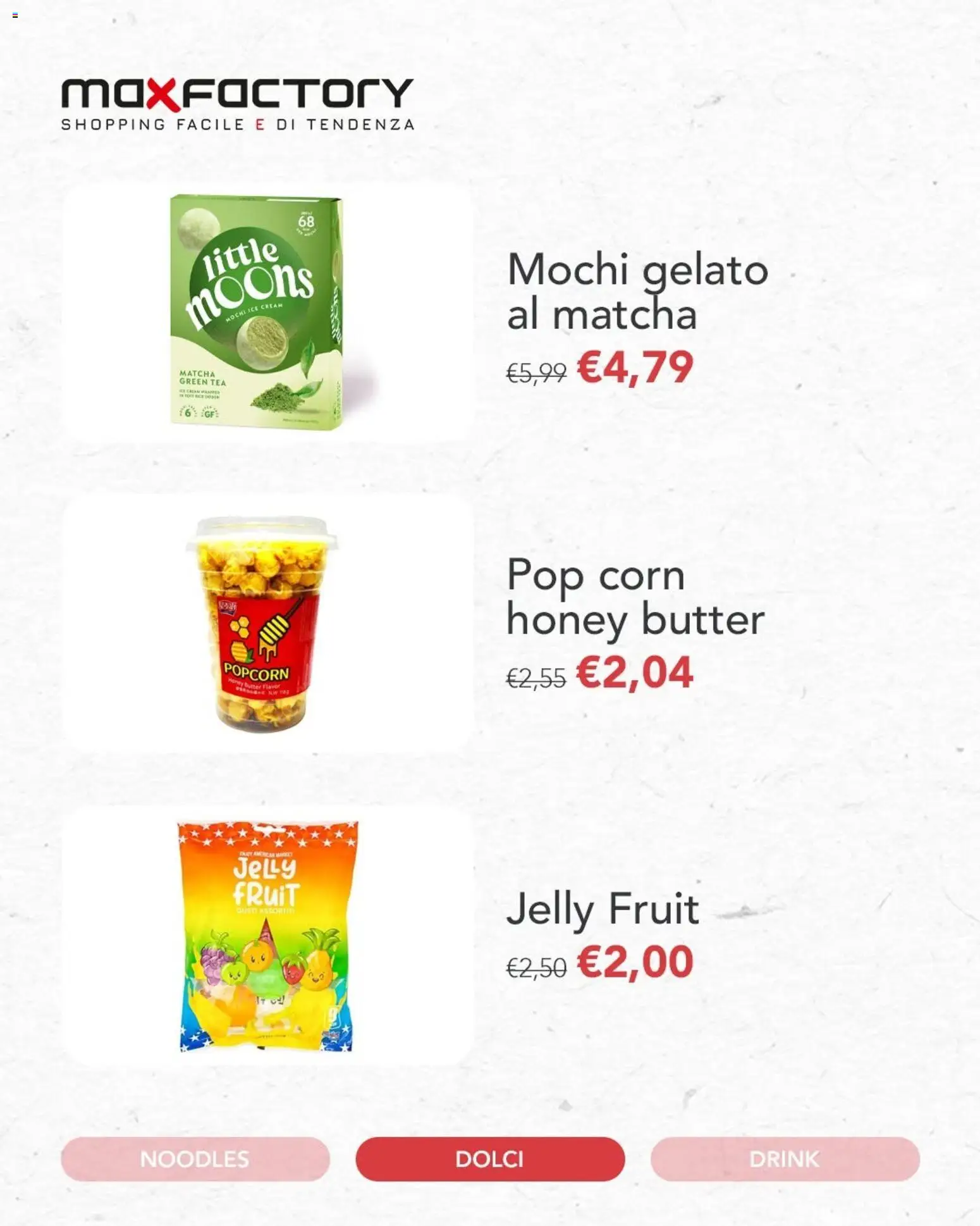 Volantino Max Factory del 16.06.2026 | Pagina: 3 | Prodotti: Gelato, Pop corn
