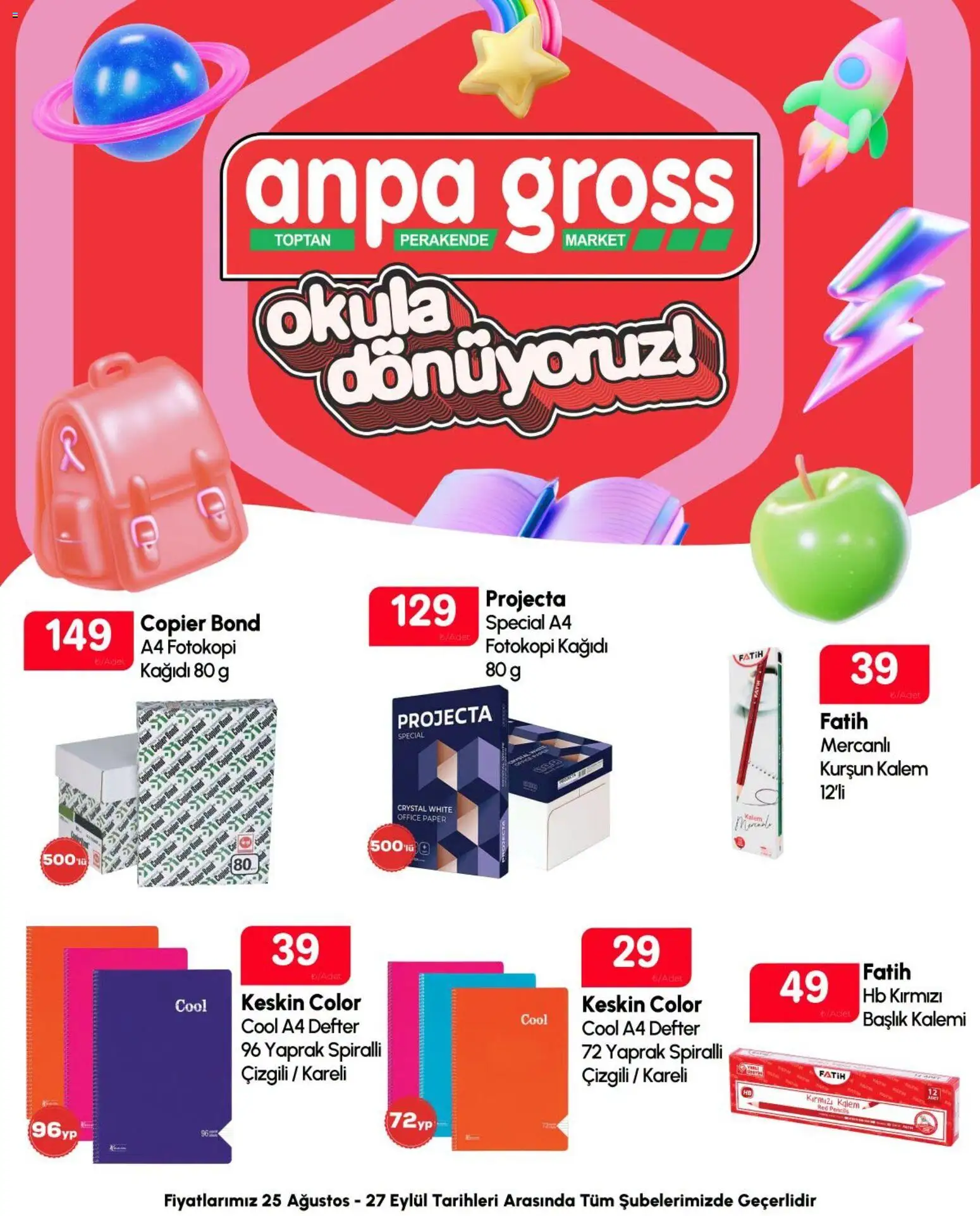 Anpa Gross - Okula dönüş - 25 Ağustos 2026 tarihinden itibaren geçerlidir | Sayfa: 18 | Ürünler: Kurşun kalem