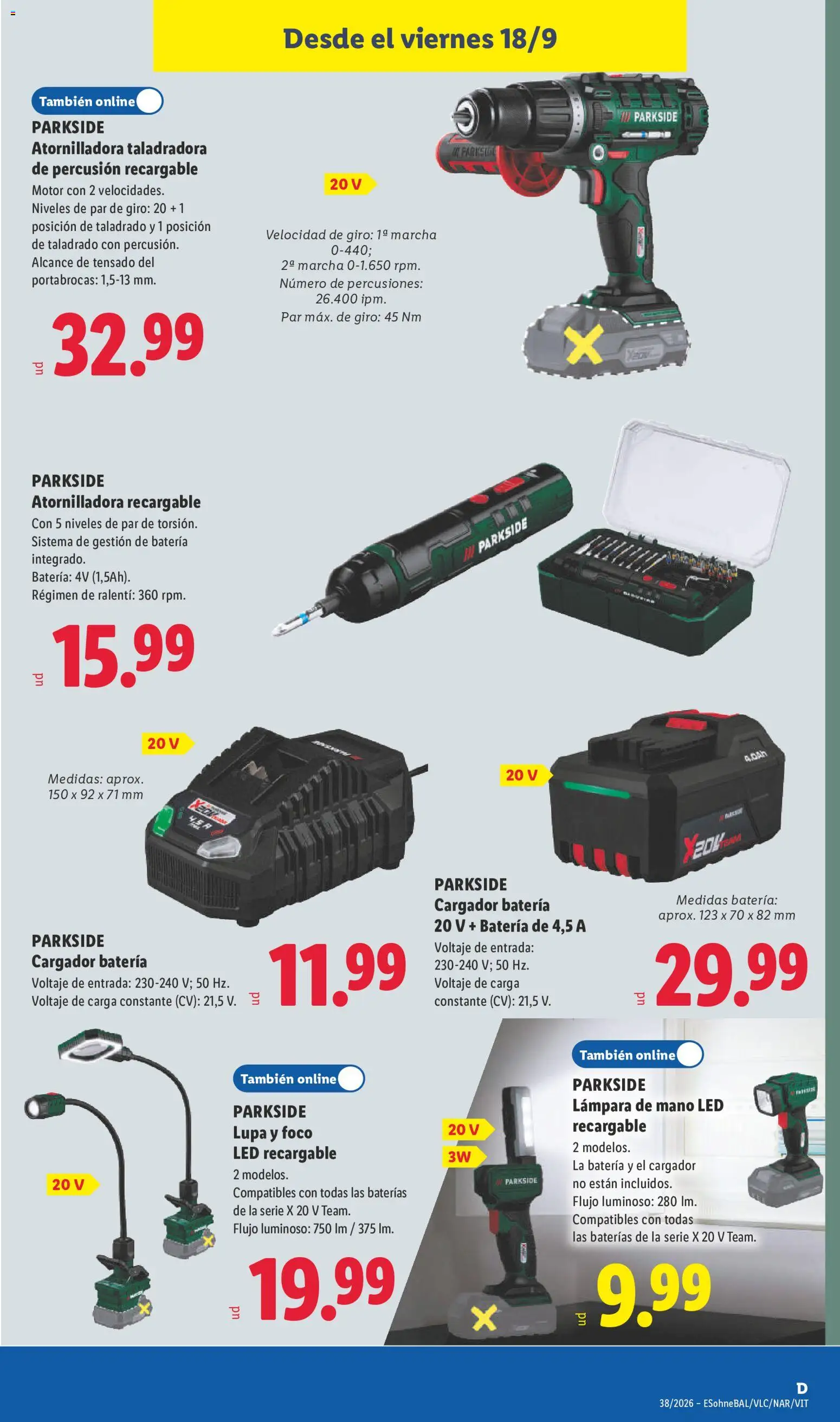 Lidl folleto de bazar │ válido desde el 14/09/2026 | Página: 21