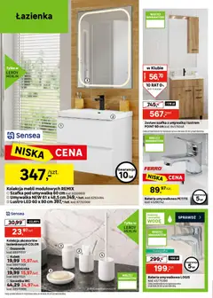 Pogląd oferty "Leroy Merlin gazetka" - ważna od 15.07.2026 | Strona: 20 | Produkty: Umywalka, Bateria, Lustro, Szczotka