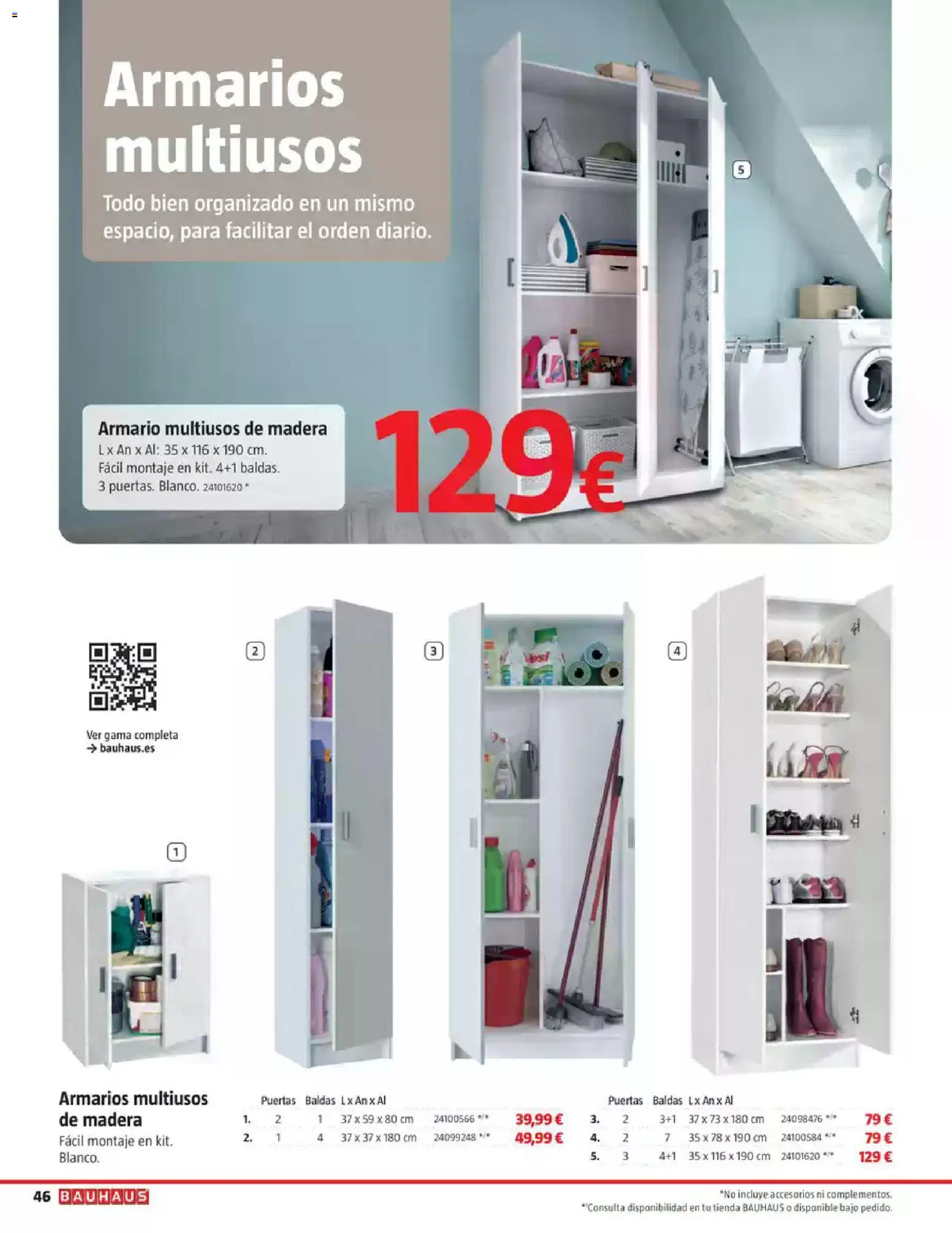 Bauhaus Ordenación │ válido desde el 18/08/2026 | Página: 46 | Productos: Armario, Puertas