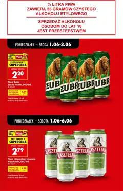 Náhled letáku Biedronka Polsko leták od 01.06.2026 | Strana: 14 | Produkty: Zubr, Karty
