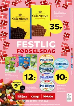 Super Brugsen - Tilbudsavis uge 20 gyldig fra 15.05.2026 | Side: 40 | Produkter: Slik, Kiwi, Hvidløg, Pålægschokolade