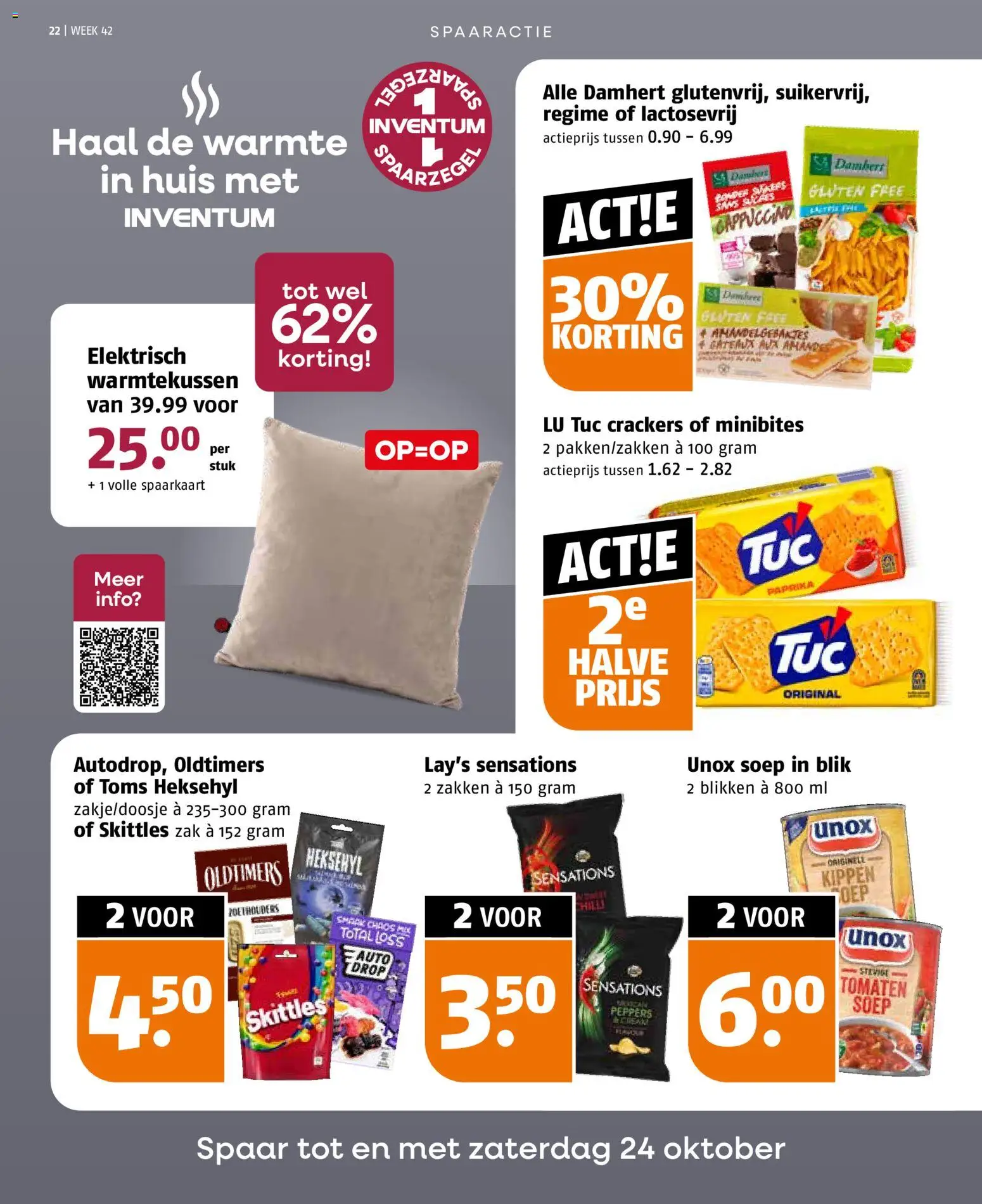 {H1} | Pagina: 22 | Producten: Kippen, Zak, Skittles, Cappuccino