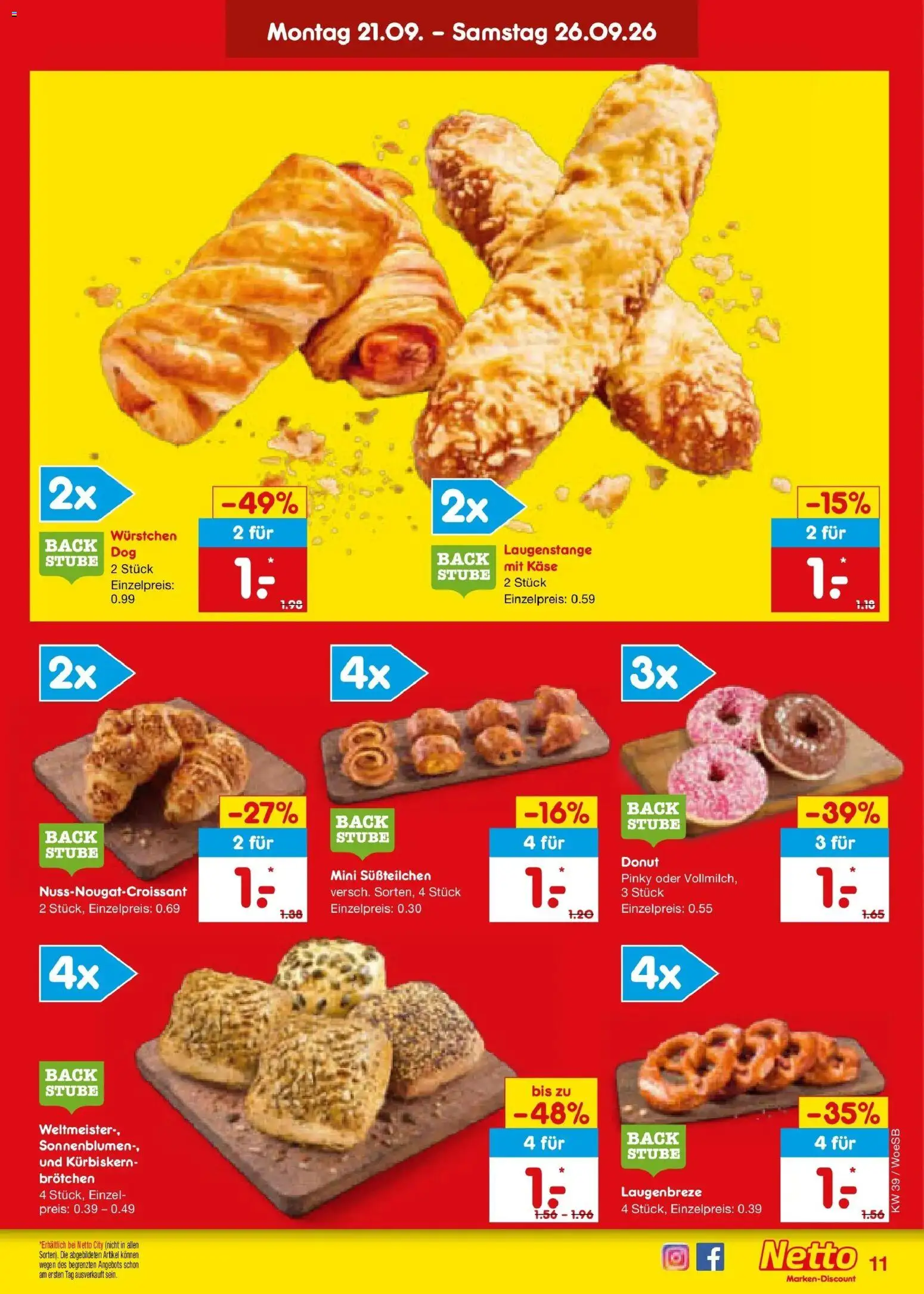 Netto Marken-Discount Prospekt Leonberg – gültig ab 21.09.2026 | Seite: 17 | Produkte: Käse