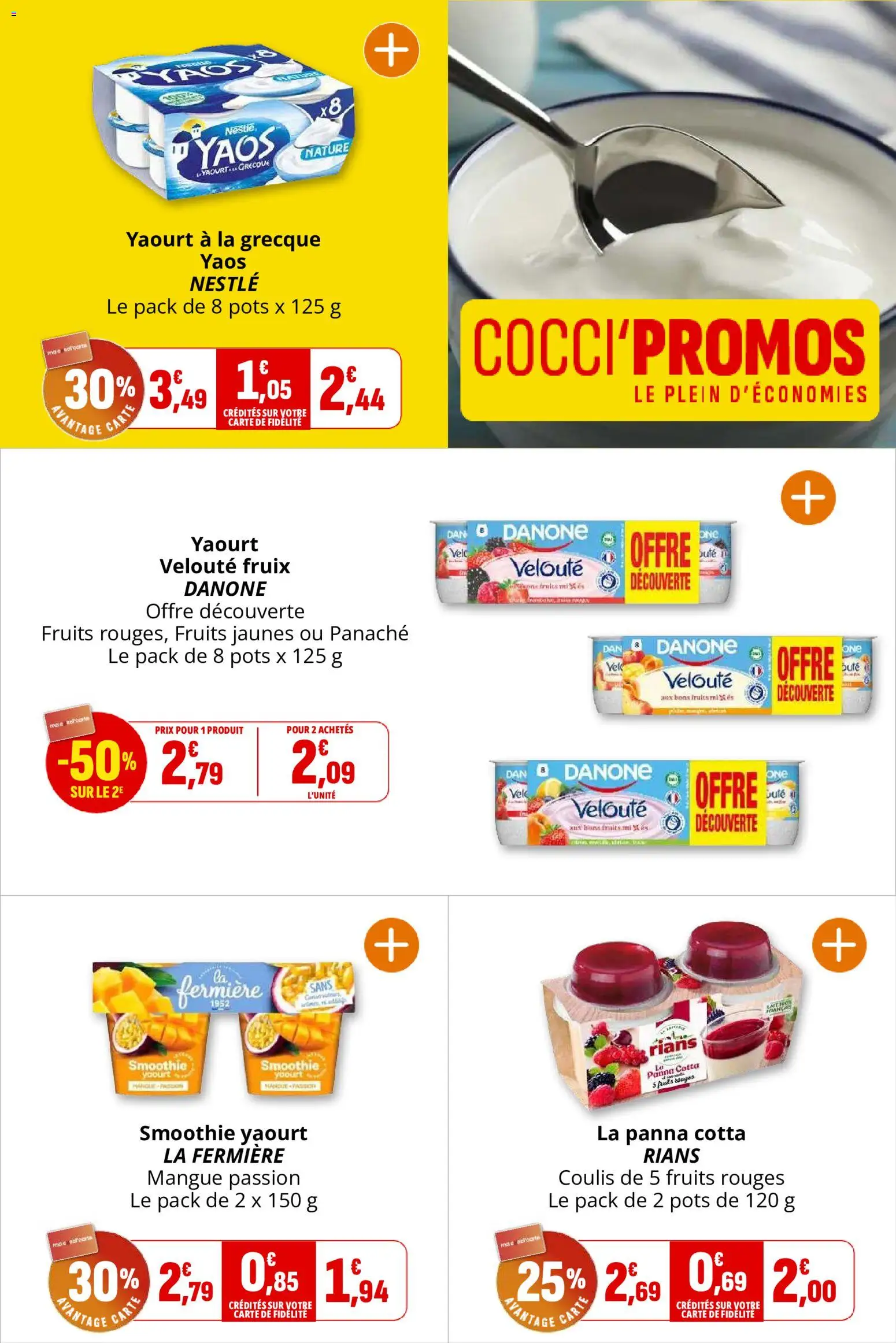 {H1} | Page: 13 | Produits: Mangue, Fruits, Panaché, Yaourt