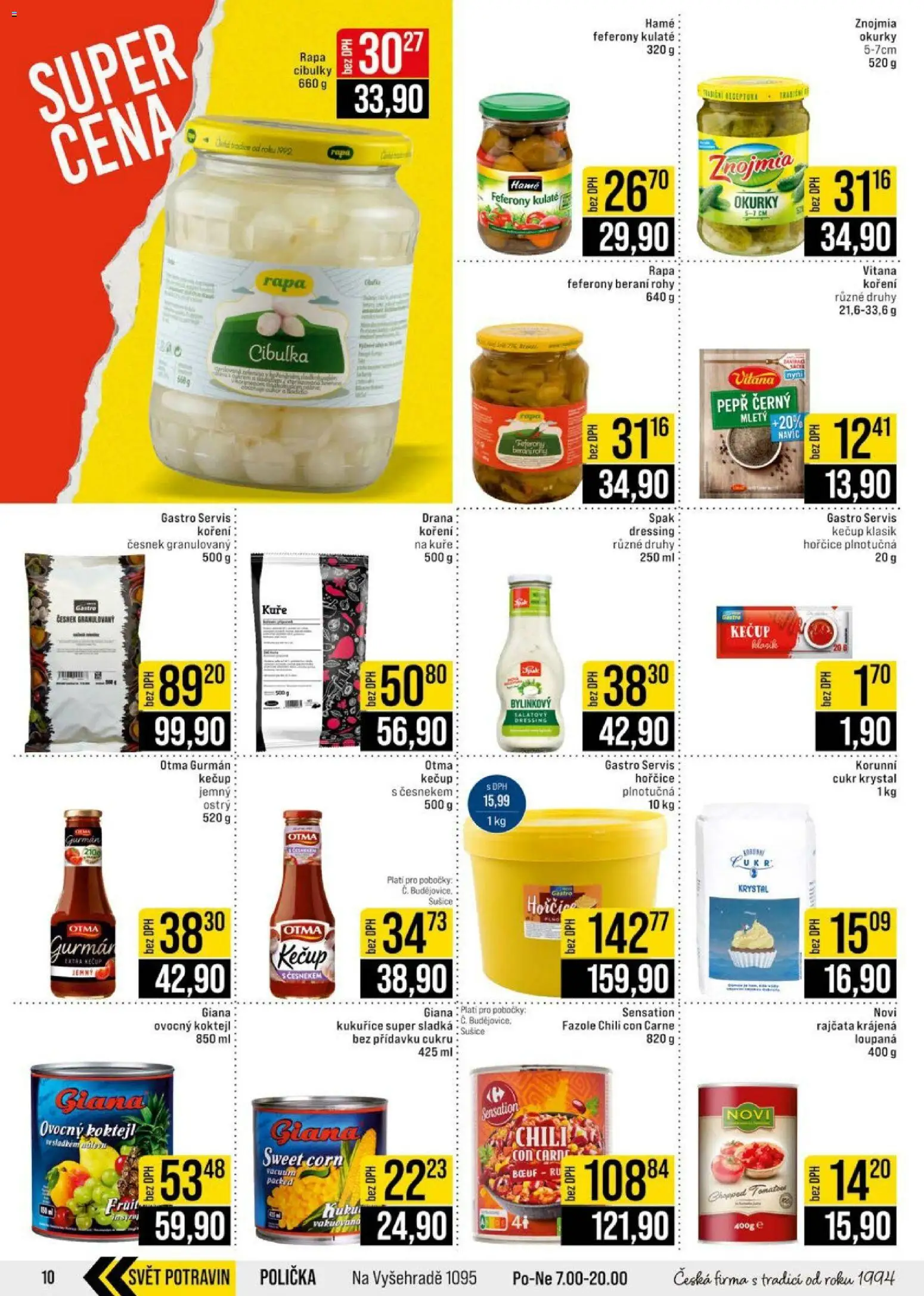 Jip leták - Cash & Carry od 15.07.2026 | Strana: 10 | Produkty: Koření, Sušiče, Česnek, Fazole