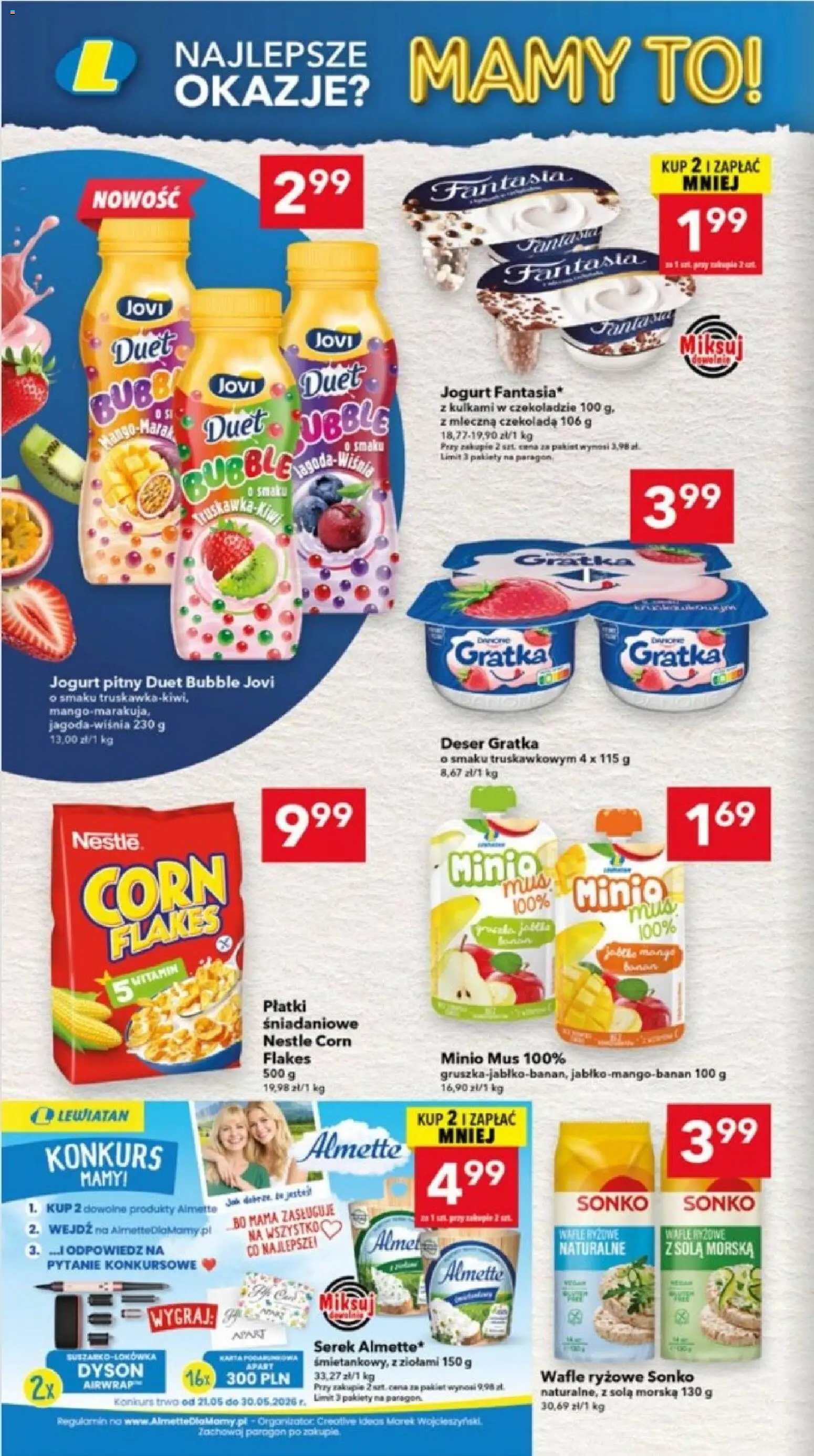 Lewiatan gazetka - Ostrów Wielkopolski od 21.05.2026 | Strona: 10 | Produkty: Wafle, Serek, Wafle ryżowe, Płatki śniadaniowe