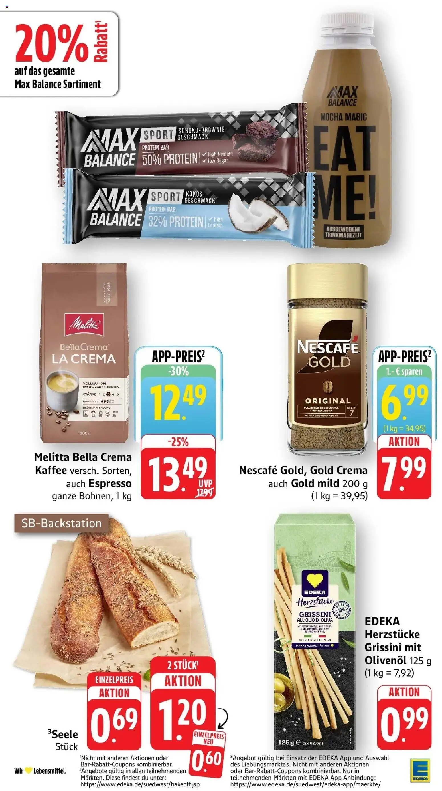 Edeka Prospekt Aalen (ab 31.08.2026) » Angebote Online | Seite: 26 | Produkte: Melitta, Nescafe, Kaffee, Olivenol
