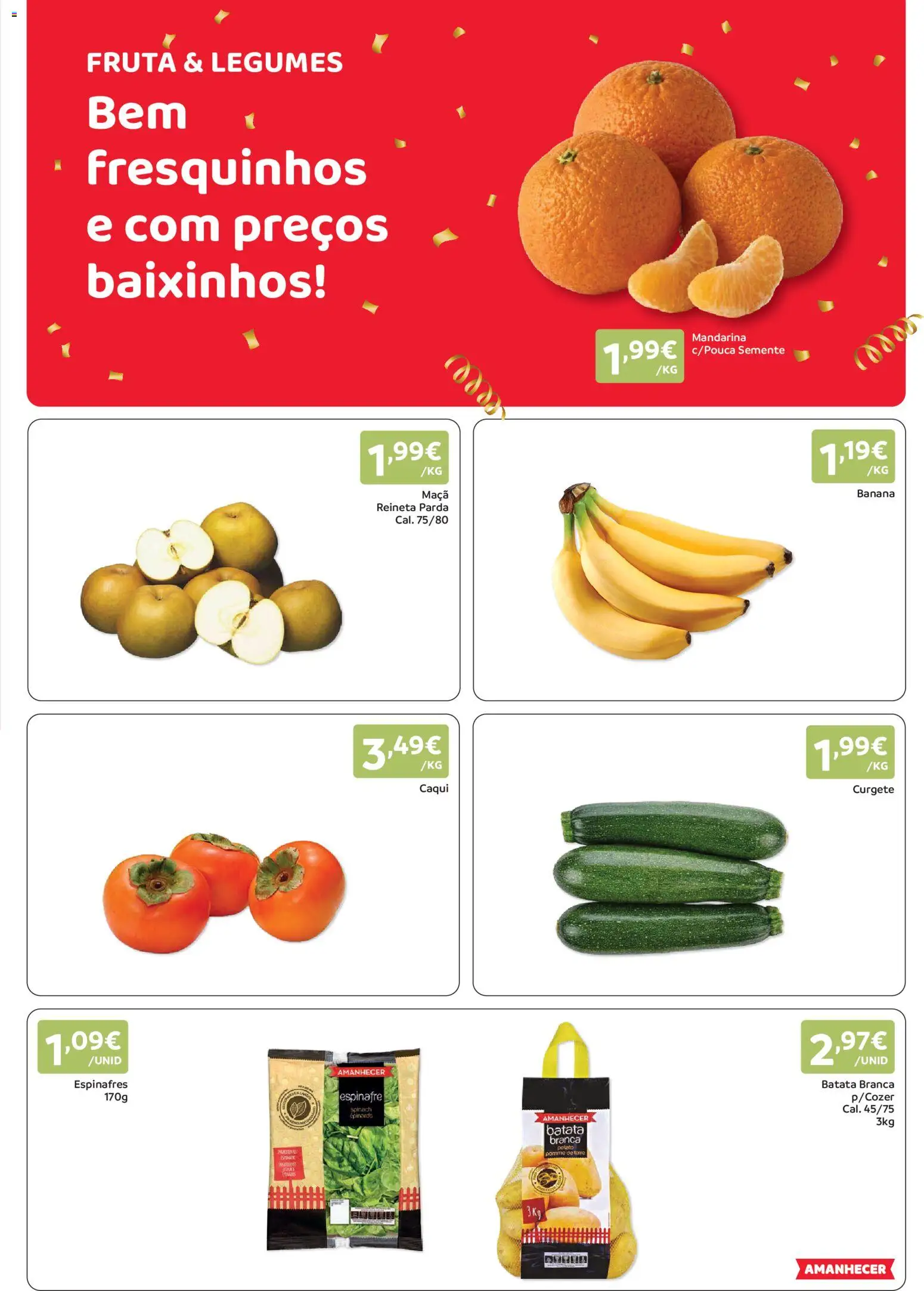 Amanhecer folheto │ válido de 08/10/2026 | Página: 3 | Produtos: Batata, Banana, Legumes, Maça