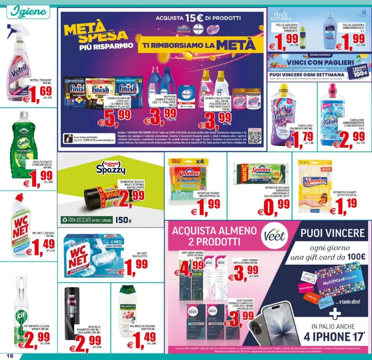 Volantino Pewex del 11/09/2026 | Pagina: 18 | Prodotti: Balsamo, Crema, Piatti, Chiodi