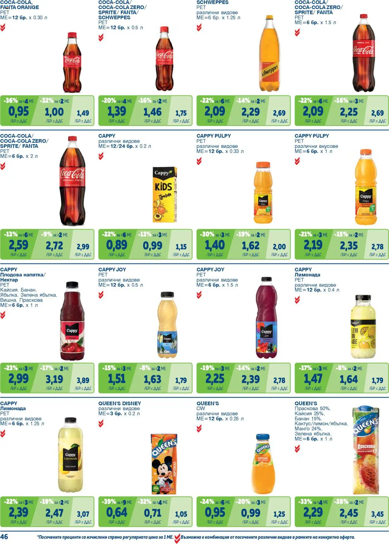 {H1} | Страница: 46 | Продукти: Портокал, Манго, Праскова, Лимонада