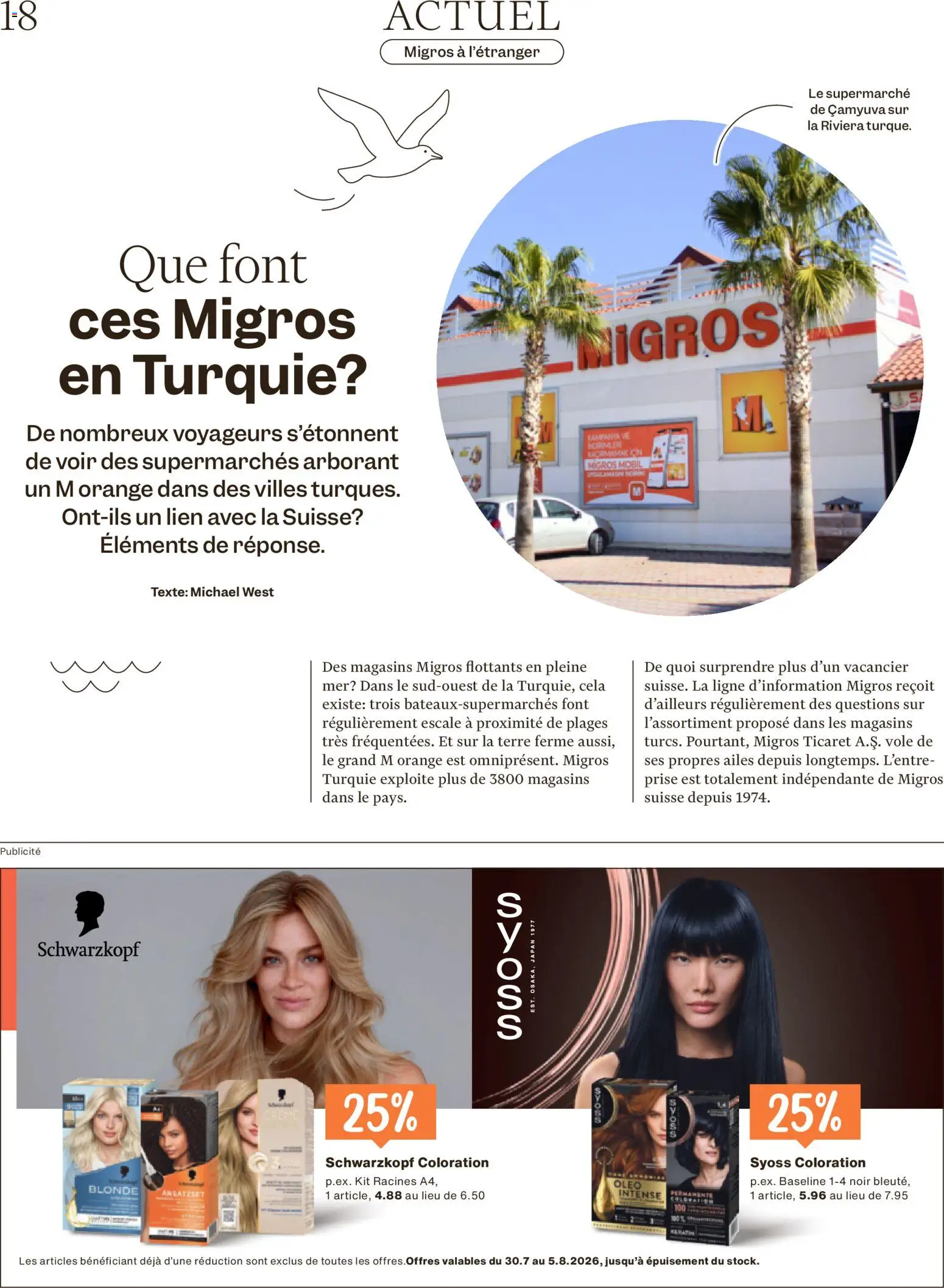 Migros aktionen Magazine FR – gültig ab 29.07.2026 | Seite: 18 | Produkte: Creme
