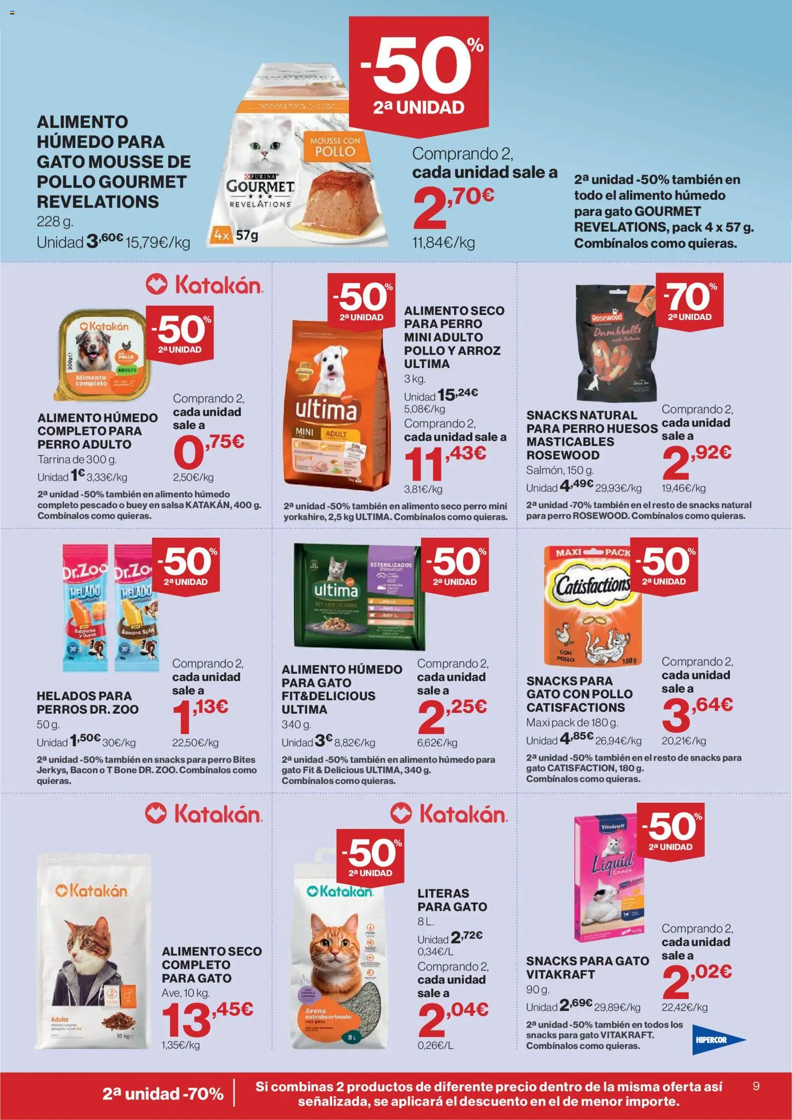 Hipercor catálogo │ válido desde el 16/07/2026 | Página: 9 | Productos: Mousse, Queso, Pescado, Helado