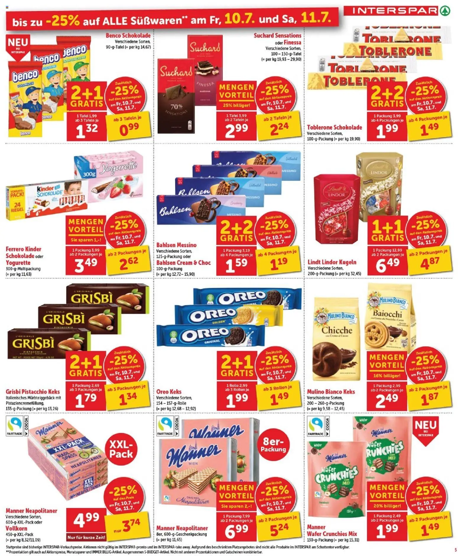 Interspar Flugblatt - Burgenland Sued gültig ab 09.07.2026 | Seite: 6 | Produkte: Schokolade