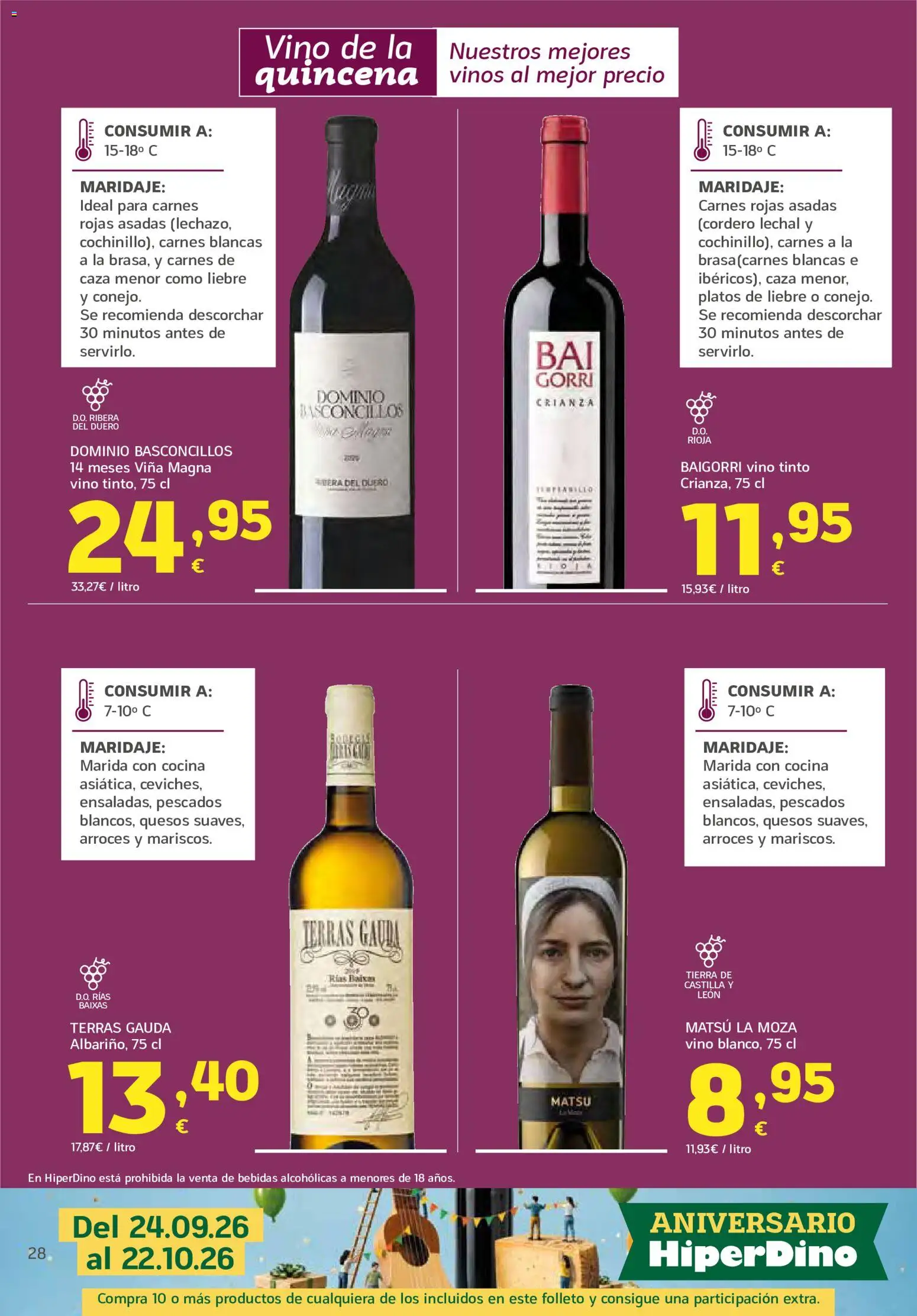 HiperDino folleto │ válido desde el 24/09/2026 | Página: 28 | Productos: Cocina, Cordero, Bebidas, Tierra