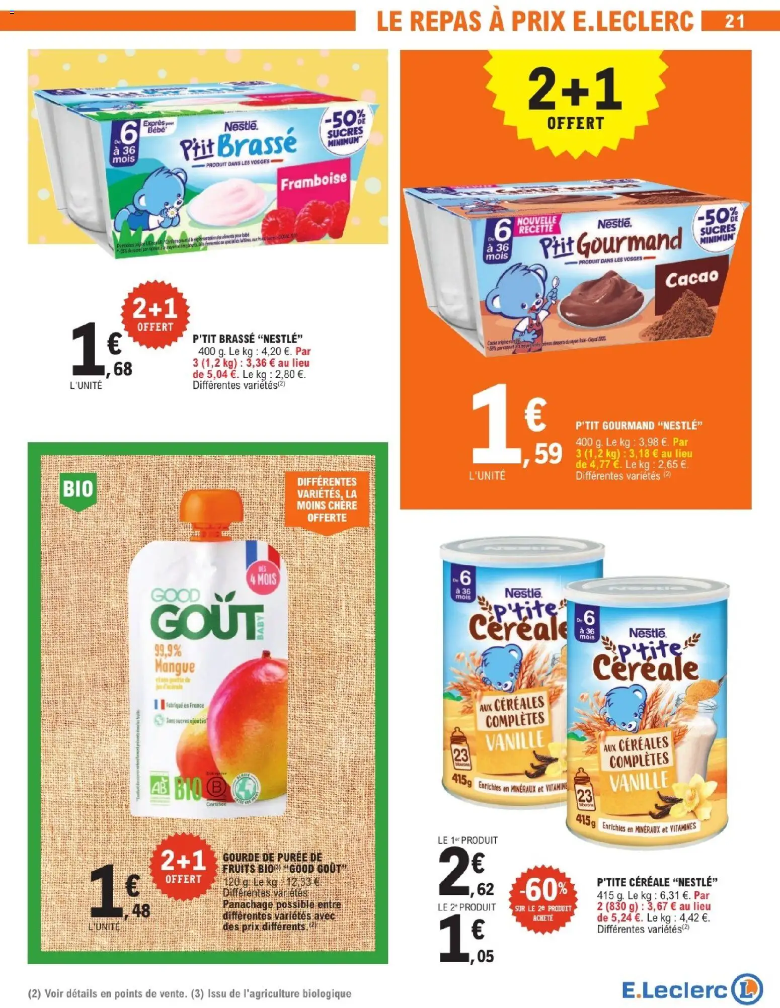{H1} | Page: 21 | Produits: Framboise, Gourde, Céréales