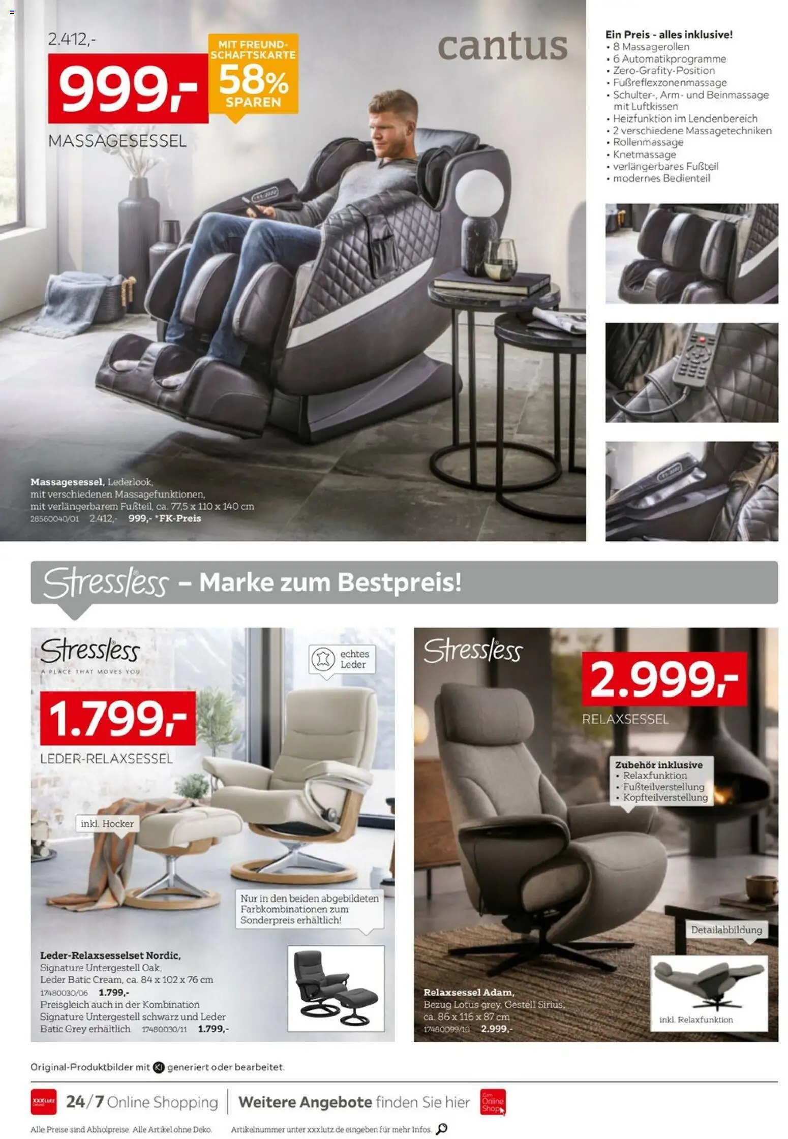 XXXLutz Sessel Spezial – gültig ab 26.09.2026 | Seite: 6 | Produkte: Hocker, Relaxsessel