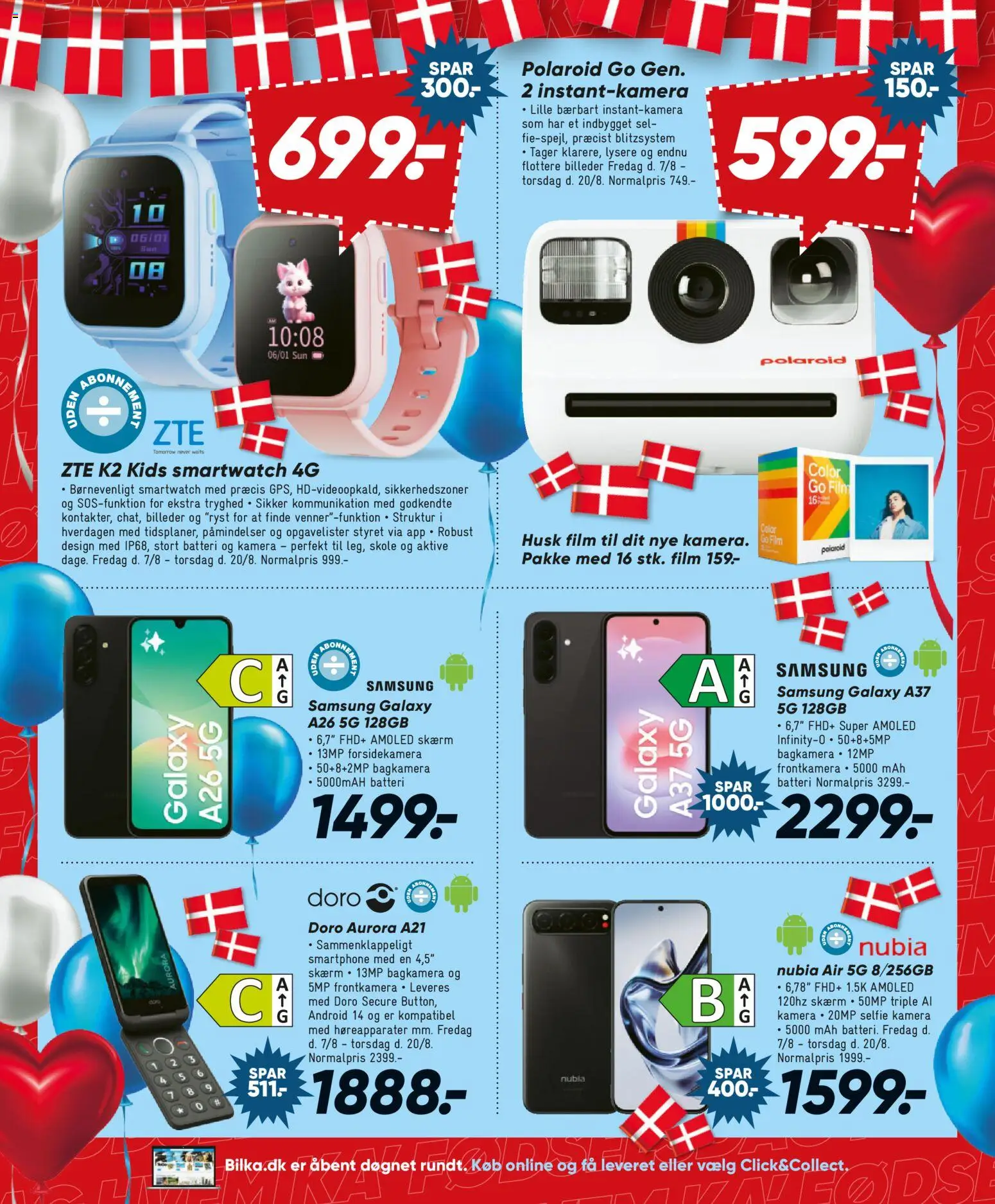 Bilka tilbudsavis – gyldig fra 07/08/2026 | Side: 24 | Produkter: Smartphone, Søm, Batteri, Smartwatch