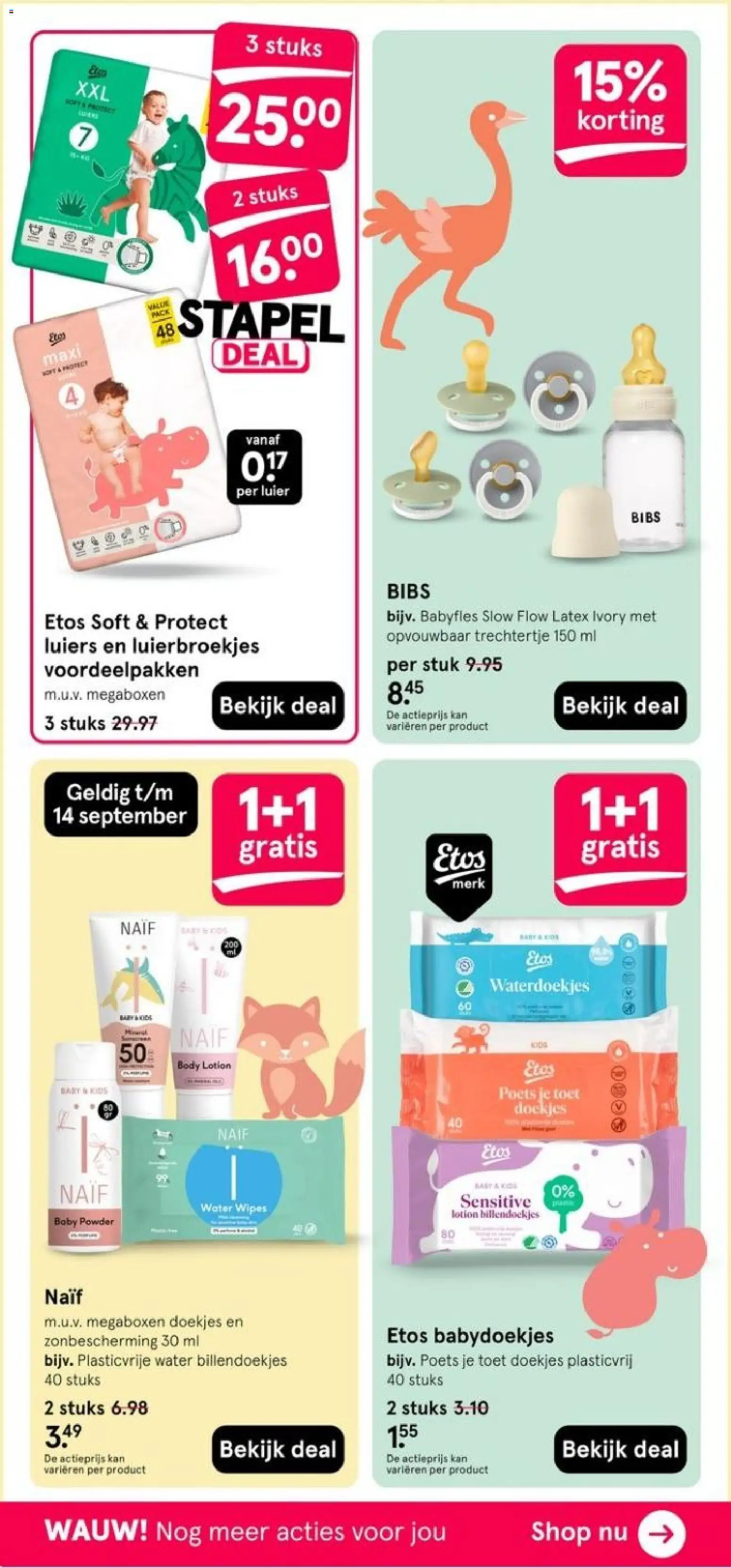 {H1} | Pagina: 56 | Producten: Doekjes, Luiers, Babydoekjes, Water