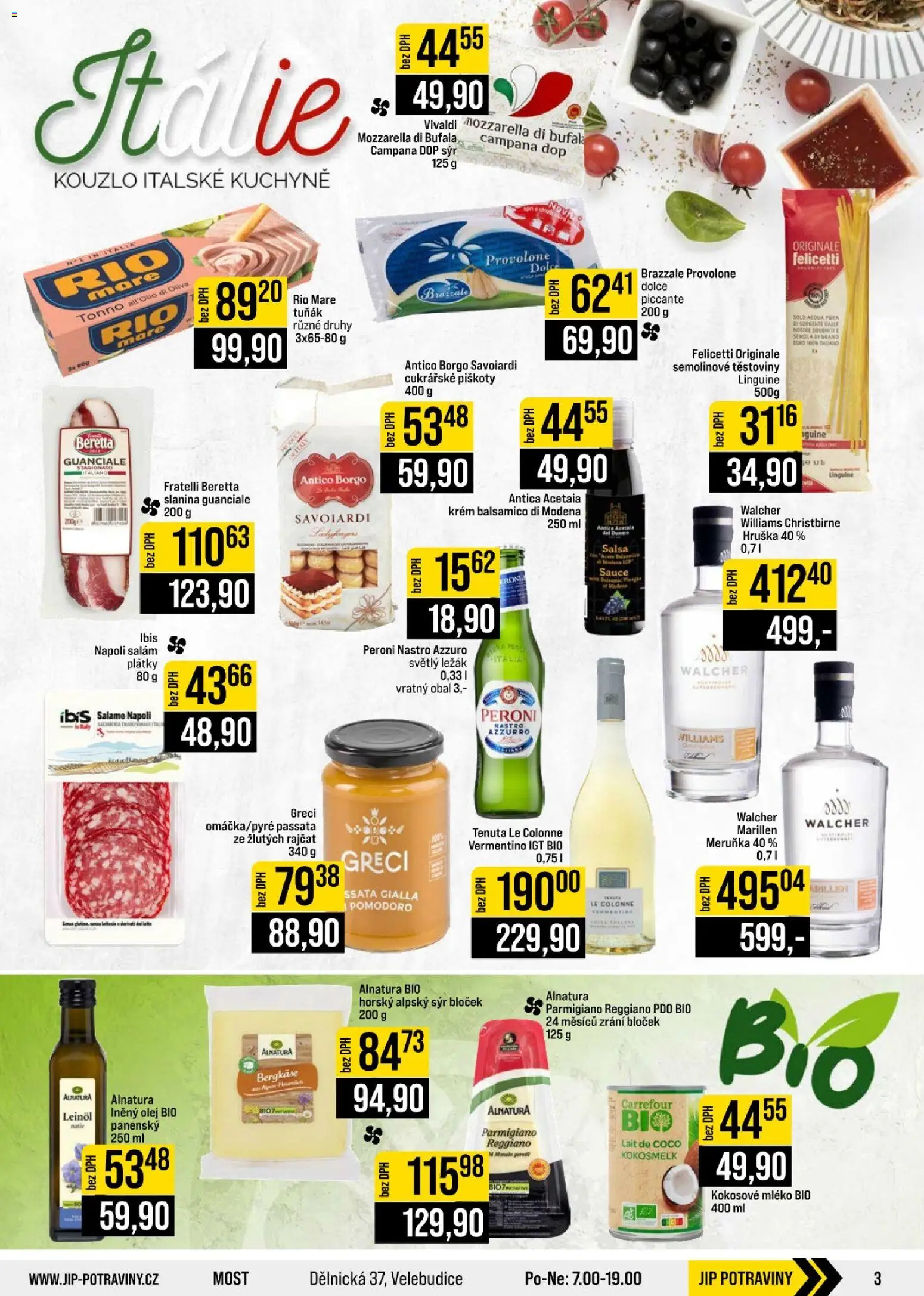 Jip leták - Cash & Carry od 30.09.2026 | Strana: 3 | Produkty: Mléko, Olej, Passata, Slanina