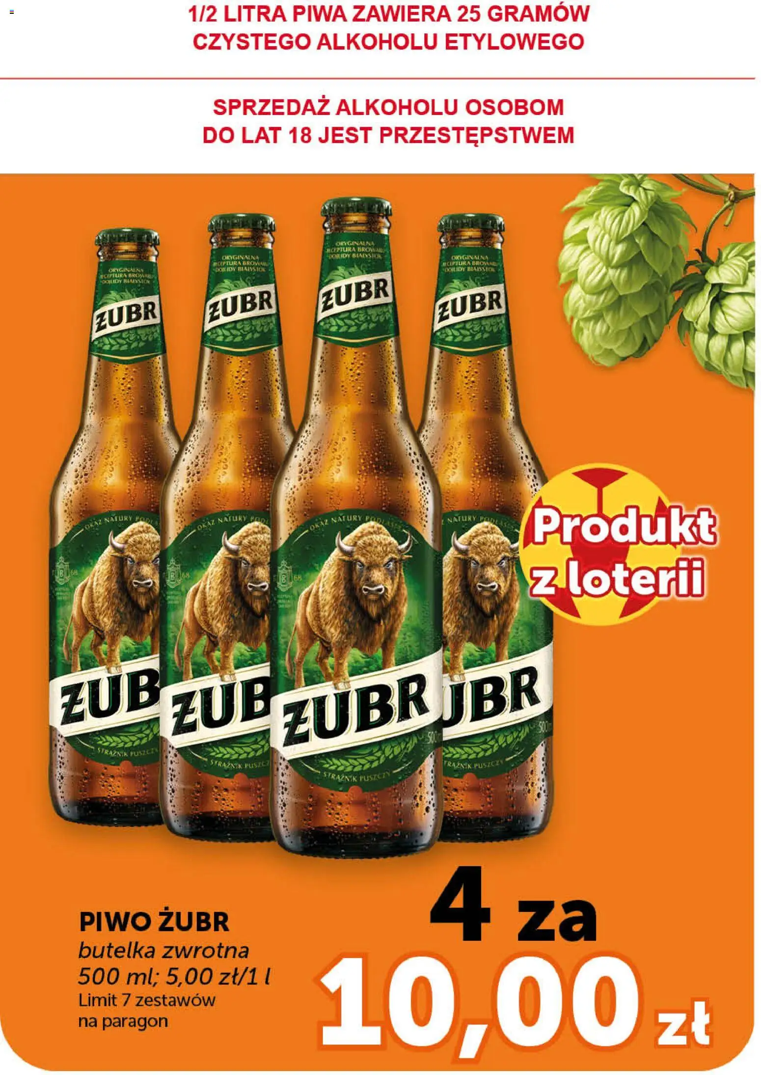 Groszek gazetka od 25.06.2026 | Strona: 6 | Produkty: Piwo żubr, Piwo
