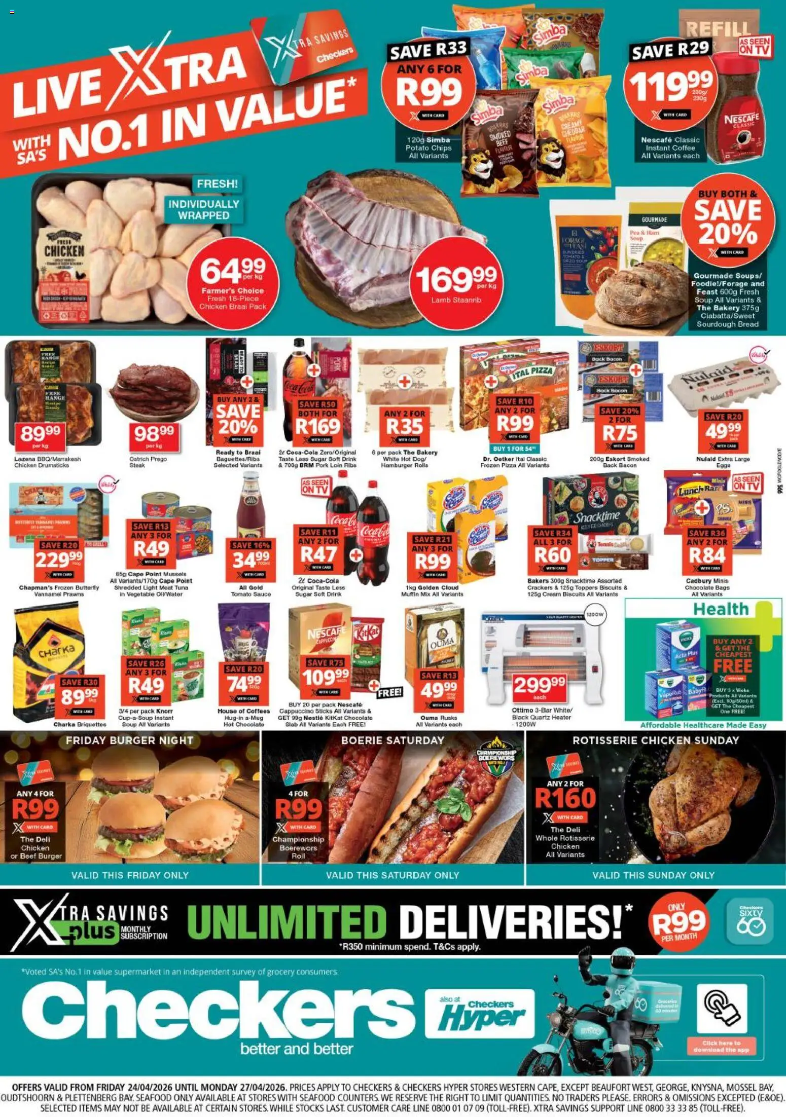 Checkers - Western Cape - Xtra Savings (24/04/2026 - 27/04/2026) → ...