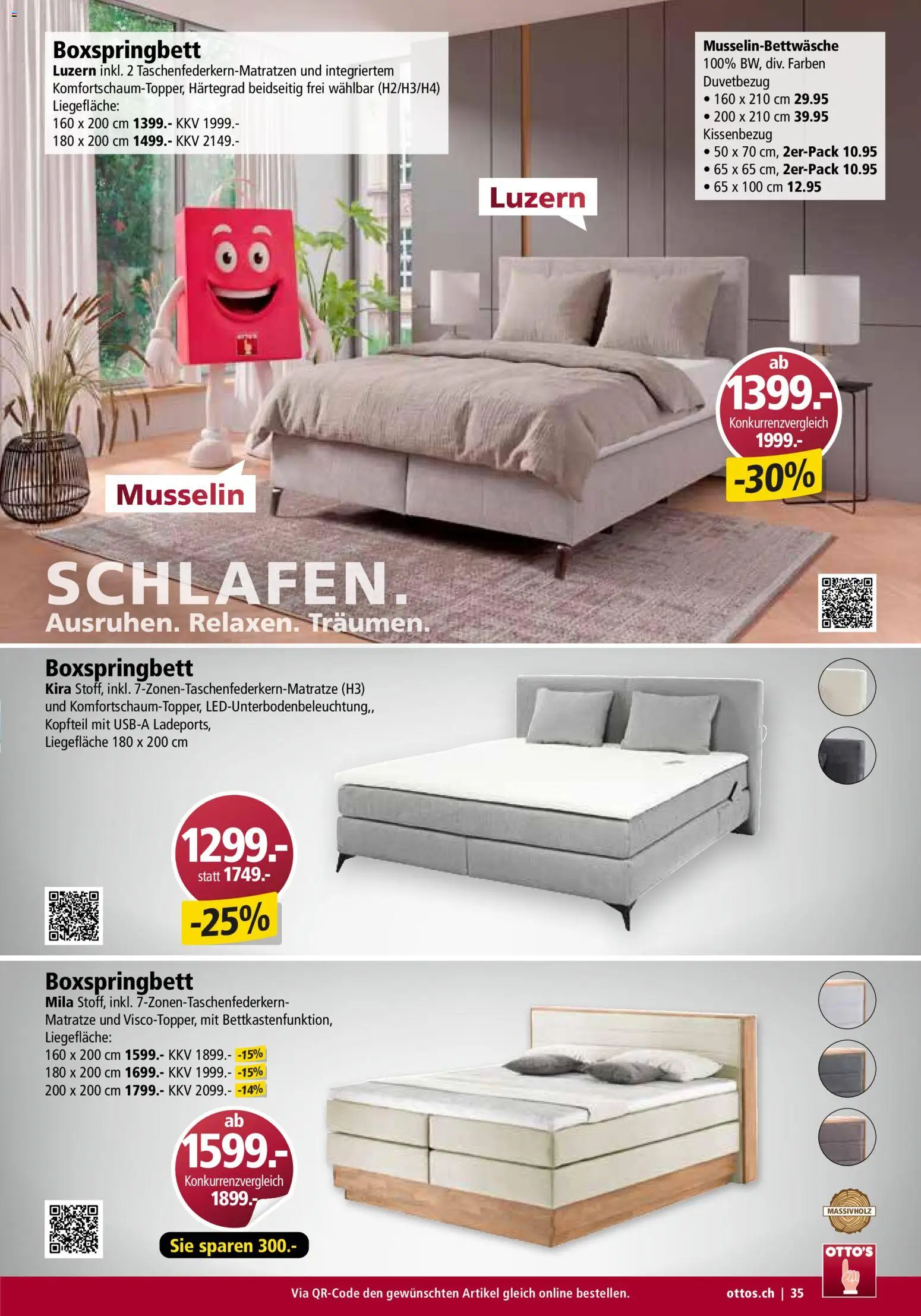 Otto's Aktionen Möbelflyer – gültig ab 01.07.2026 | Seite: 35 | Produkte: Matratze, Boxspringbett
