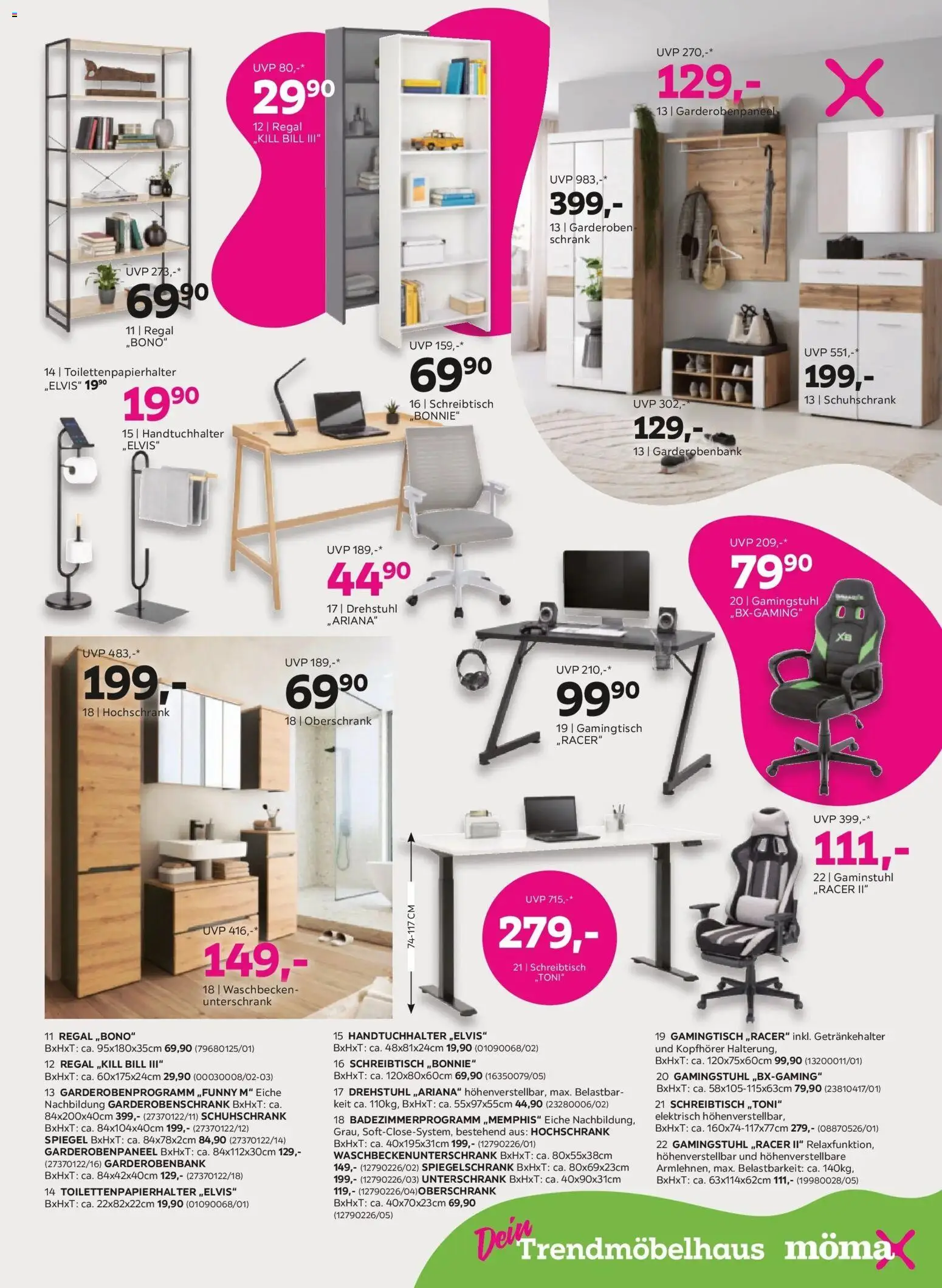 Mömax Ansfelden, Bruck An Der Mur, Villach gültig ab 14.04.2026 | Seite: 11 | Produkte: Kopfhörer, Regal, Schrank, Waschbecken