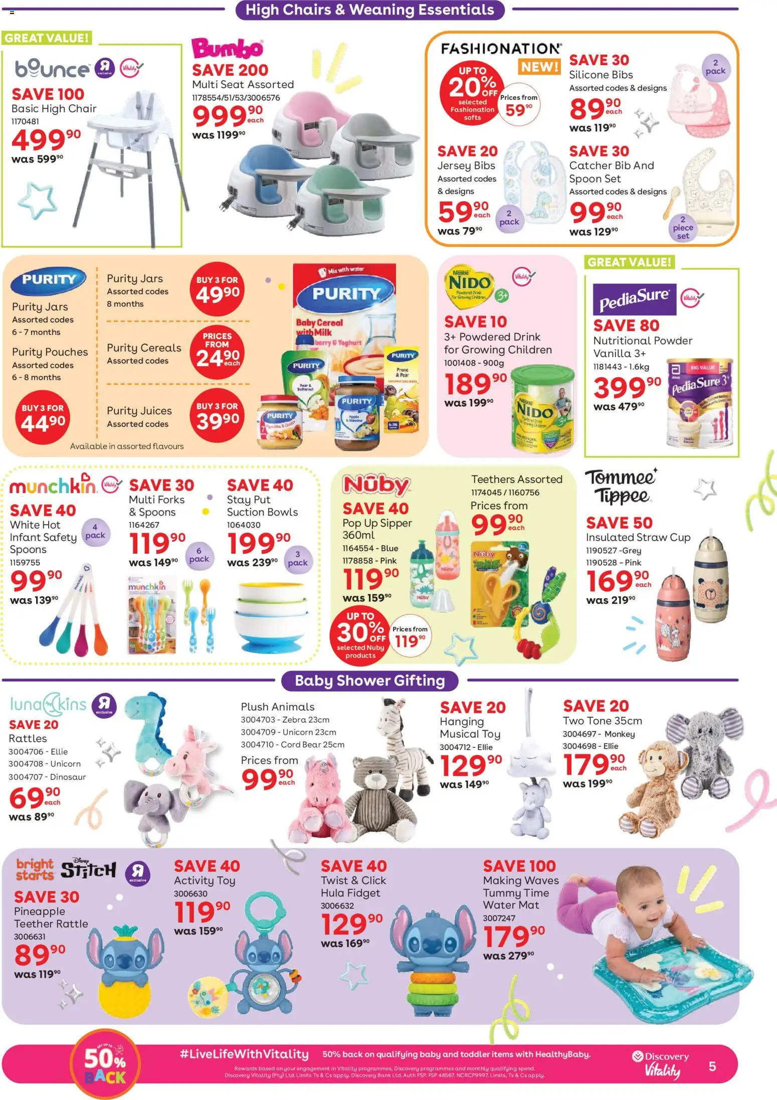 New Babies R Us catalogue – valid from 23.04.2026 | Page: 5 | Products: Yoghurt, Powder, Bowls, Silicone