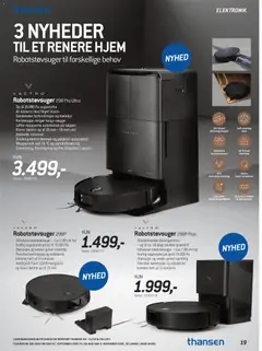 Thansen - Tilbudsavis gyldig fra 30/09/2026 | Side: 19 | Produkter: Robotstøvsuger, Støvsuger