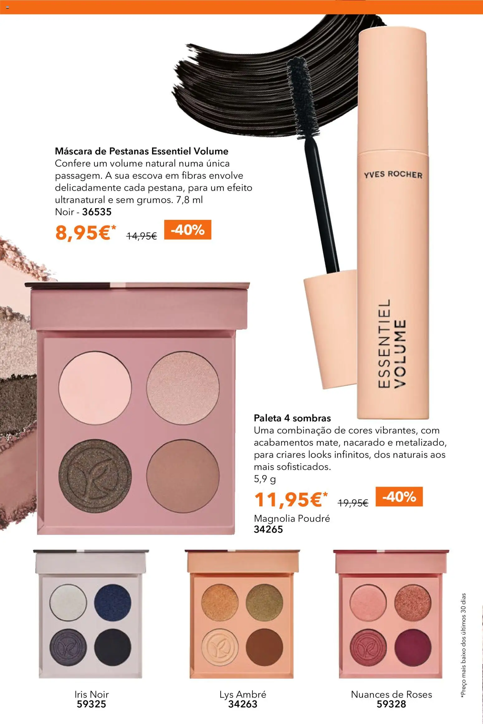 Yves Rocher catálogo 8 │ válido de 03.06.2026 | Página: 44 | Produtos: Máscara de pestanas, Sombras