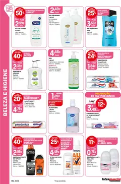 Pré-visualização Intermarché folheto válido de 11.06.2026 | Página: 40 | Produtos: Desodorizante, Sabonete, Banho, Creme