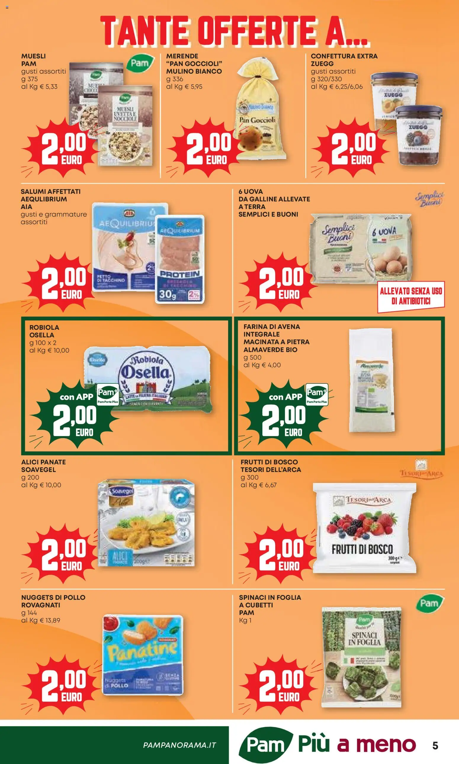 Volantino PAM del 24/09/2026 | Pagina: 5 | Prodotti: Uova, Farina, Alici, Terra
