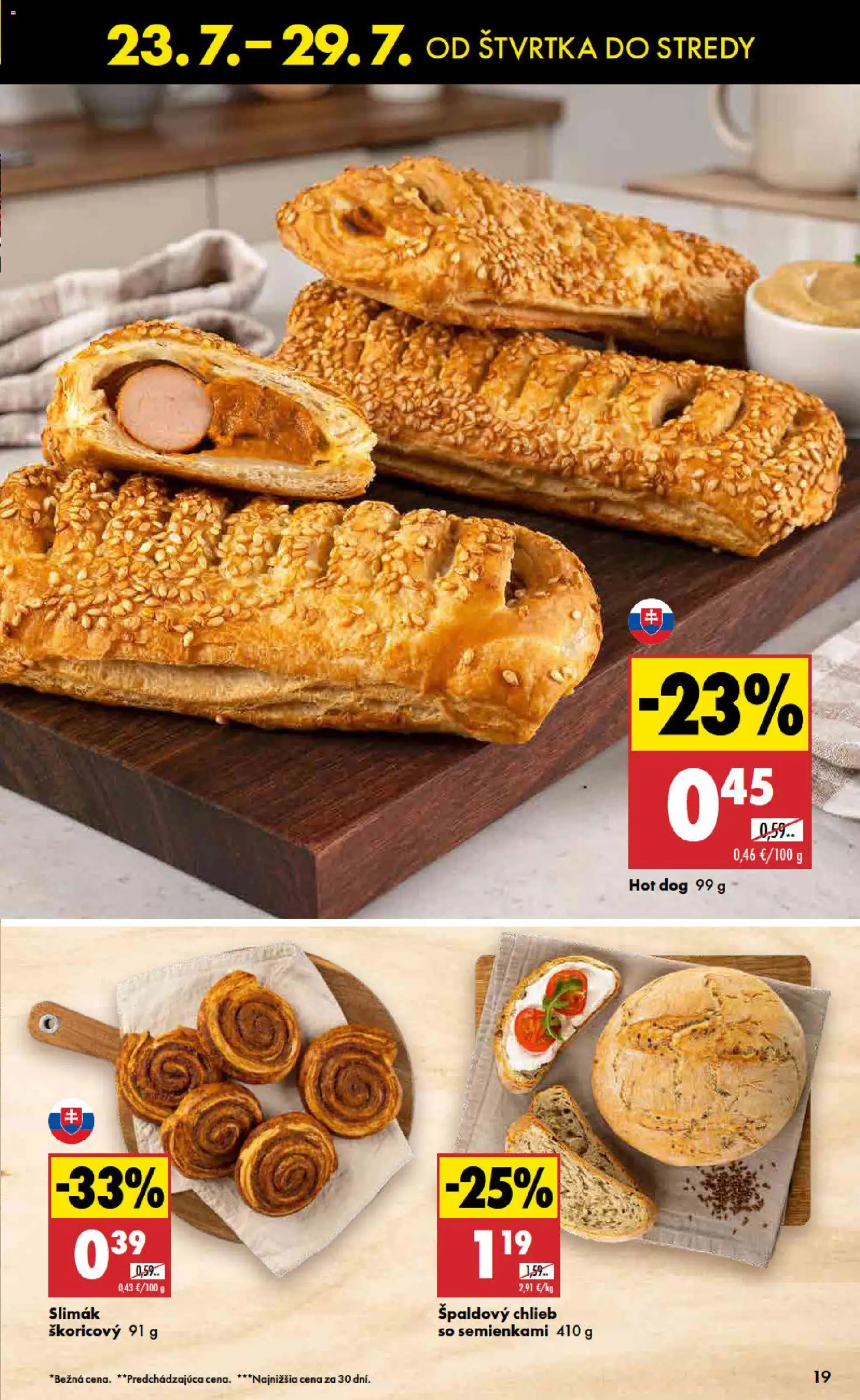 Nové Biedronka akcie – leták je platný od 23.07.2026 | Strana: 19 | Produkty: Chlieb